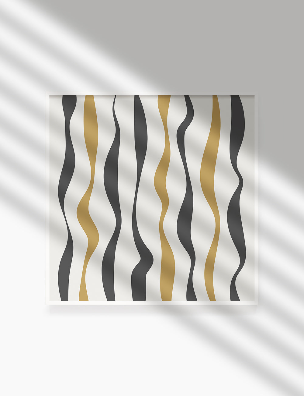ABSTRACT MINIMAL WAVY LINES. Boho Art Print. Printable Wall Art Illustration. Wavy lines in dark grey, dull orange, and beige. Abstract art. Minimal design. Minimalist, abstract illustration art. Printable poster. | PAPER MOON Art & Design