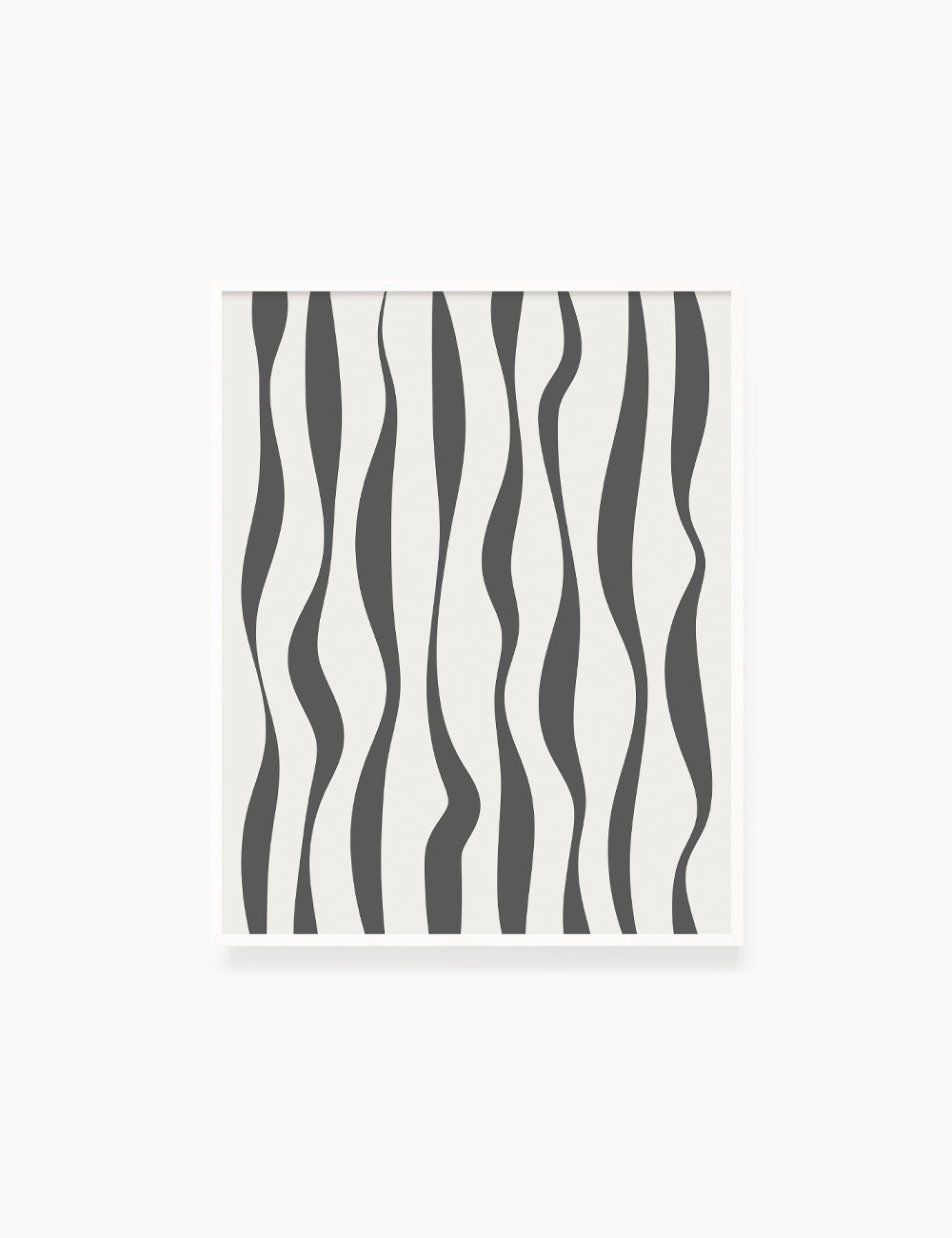 ABSTRACT MINIMAL WAVY LINES. Boho Art Print. Printable Wall Art Illustration. Wavy lines in dark grey and beige. Abstract art. Minimal design. Minimalist, abstract illustration art. Printable poster. | PAPER MOON Art & Design