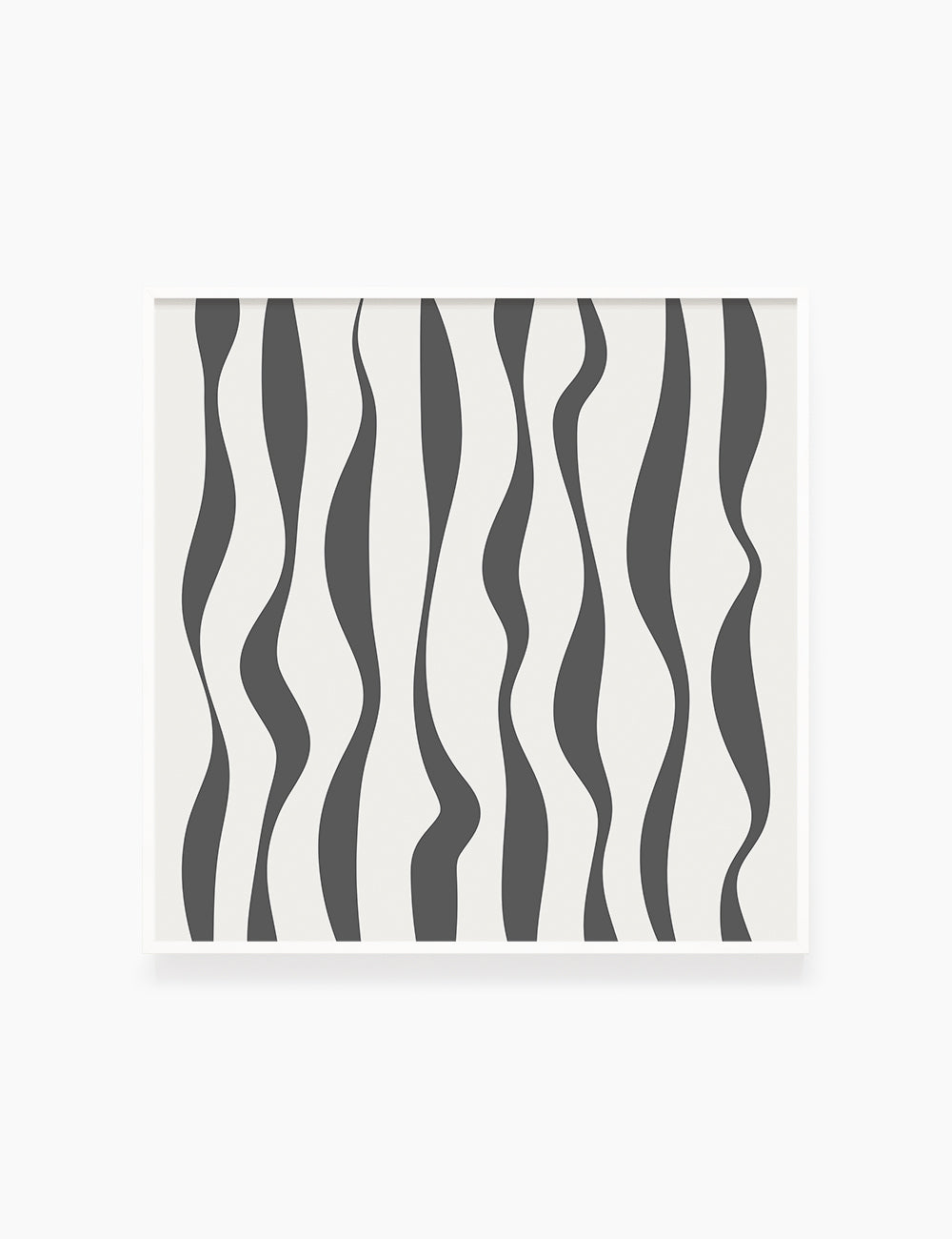 ABSTRACT MINIMAL WAVY LINES. Boho Art Print. Printable Wall Art Illustration. Wavy lines in dark grey and beige. Abstract art. Minimal design. Minimalist, abstract illustration art. Printable poster. | PAPER MOON Art & Design