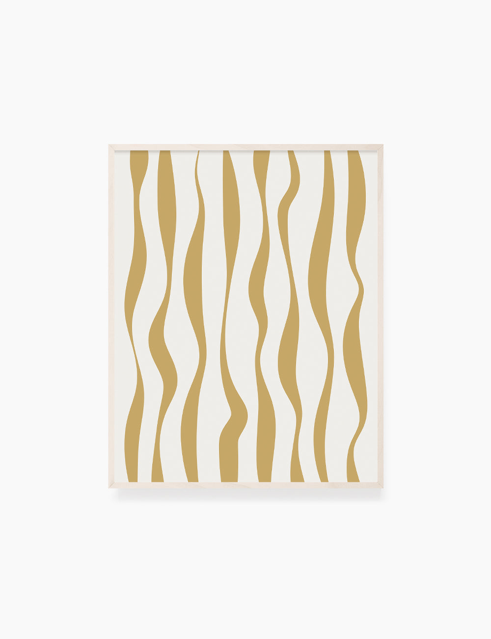 ABSTRACT MINIMAL WAVY LINES. Boho Art Print. Printable Wall Art Illustration. Wavy lines in dull orange and beige. Abstract art. Minimal design. Minimalist, abstract illustration art. Printable poster. | PAPER MOON Art & Design