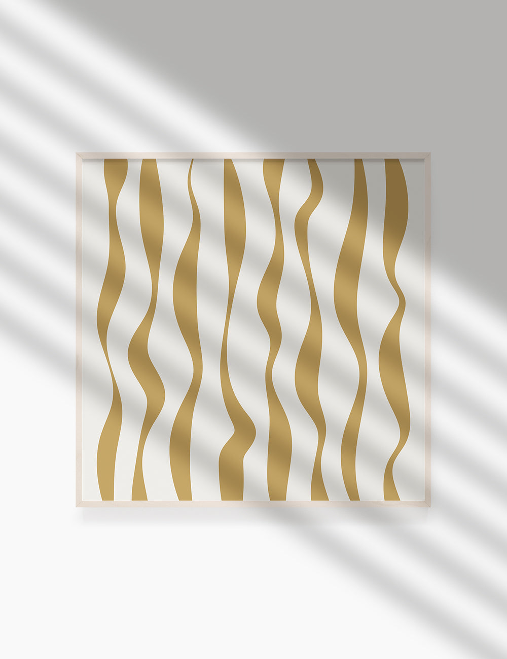 ABSTRACT MINIMAL WAVY LINES. Boho Art Print. Printable Wall Art Illustration. Wavy lines in dull orange and beige. Abstract art. Minimal design. Minimalist, abstract illustration art. Printable poster. | PAPER MOON Art & Design