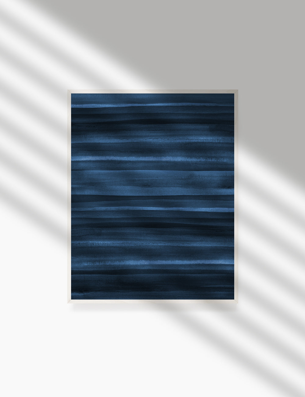 BLUE OCEAN WAVES. WATERCOLOR PAINTING. Abstract Art. Printable Wall Art Illustration. - PAPER MOON Art & Design