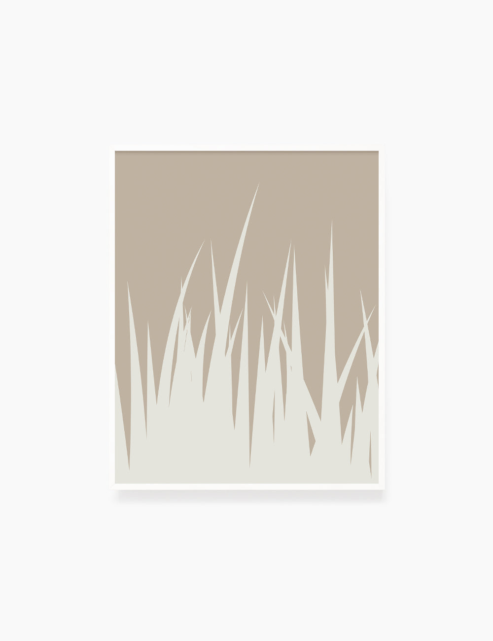 GRASS. MINIMALIST BOTANICAL BOHO ART. BEIGE. Printable Wall Art Illustration. - PAPER MOON Art & Design