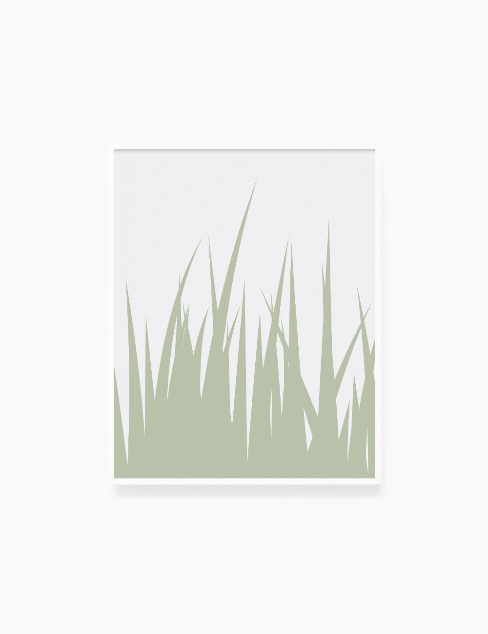 GRASS. MINIMALIST BOTANICAL BOHO ART. GREEN AND BEIGE. Minimal Aesthetic. Clean Design. Printable Wall Art Illustration. - PAPER MOON Art & Design
