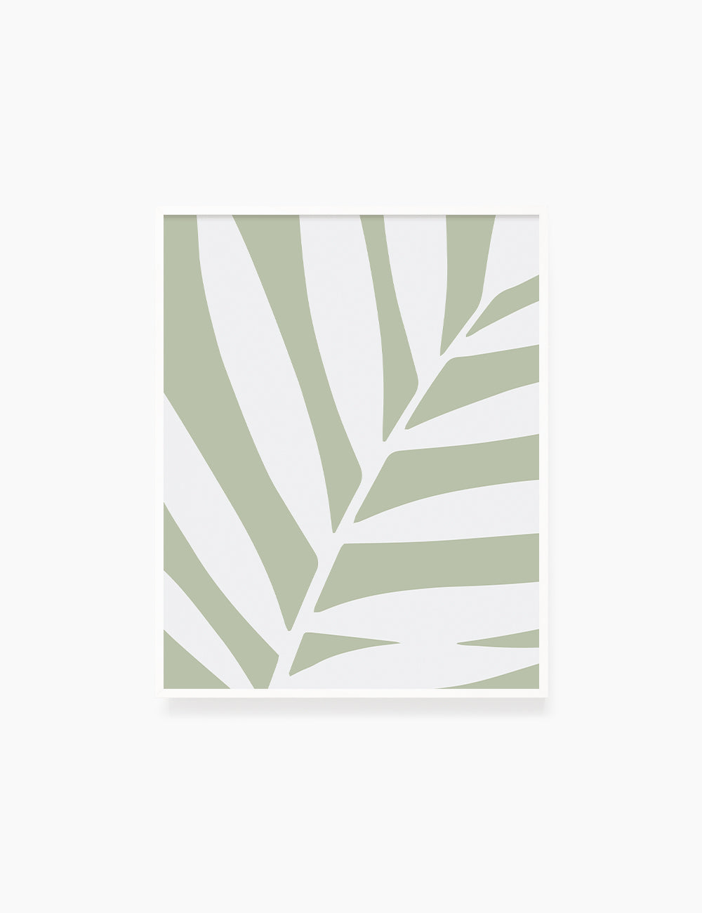 LEAF. MINIMALIST BOTANICAL BOHO ART. GREEN. Minimal Aesthetic. Clean Design. Printable Wall Art Illustration. - PAPER MOON Art & Design