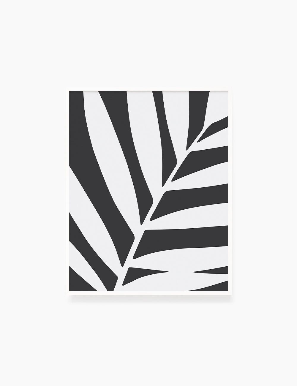 LEAF. MINIMALIST BOTANICAL BOHO ART. BLACK AND WHITE. Minimal Aesthetic. Clean Design. Printable Wall Art Illustration. - PAPER MOON Art & Design