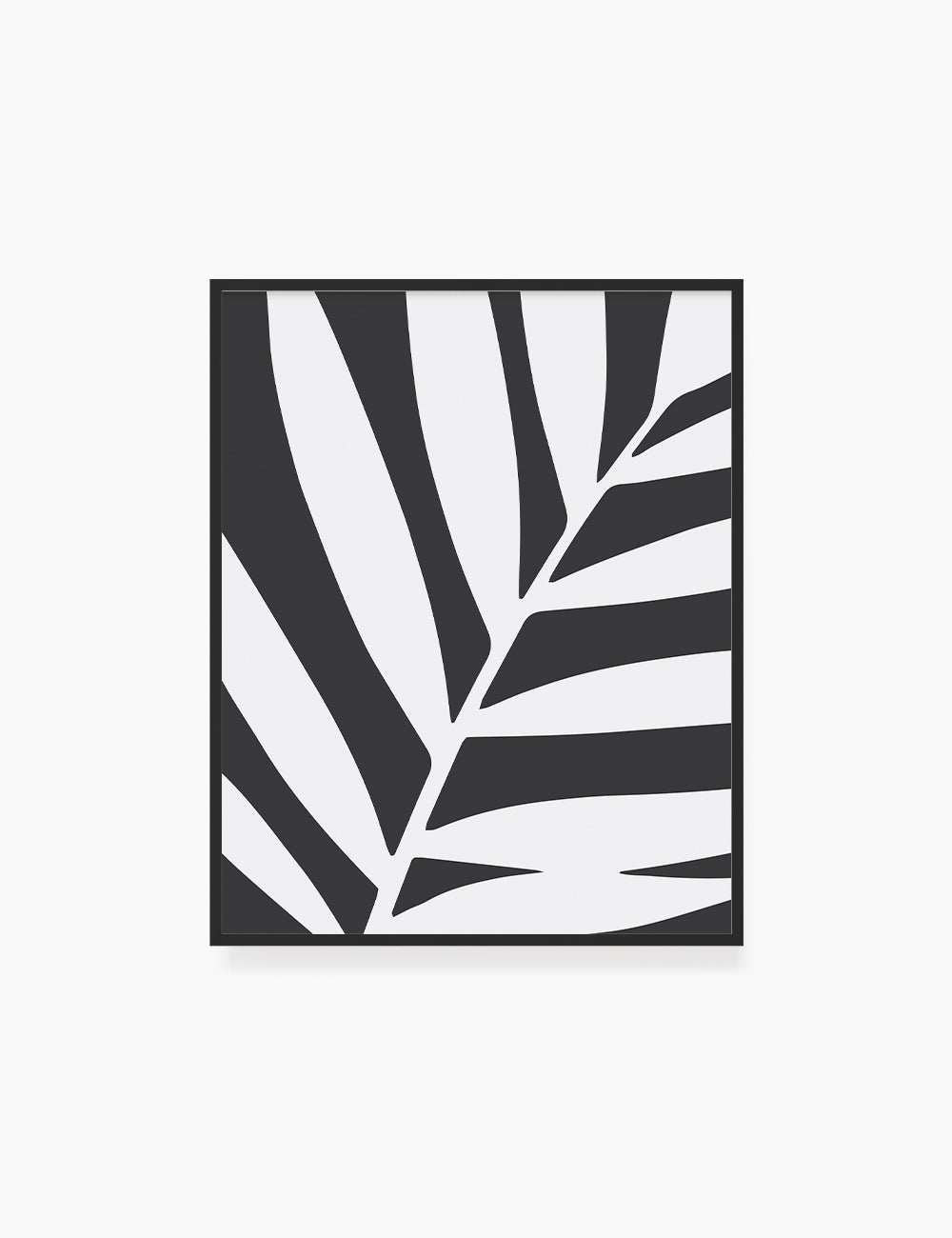 LEAF. MINIMALIST BOTANICAL BOHO ART. BLACK AND WHITE. Minimal Aesthetic. Clean Design. Printable Wall Art Illustration. - PAPER MOON Art & Design