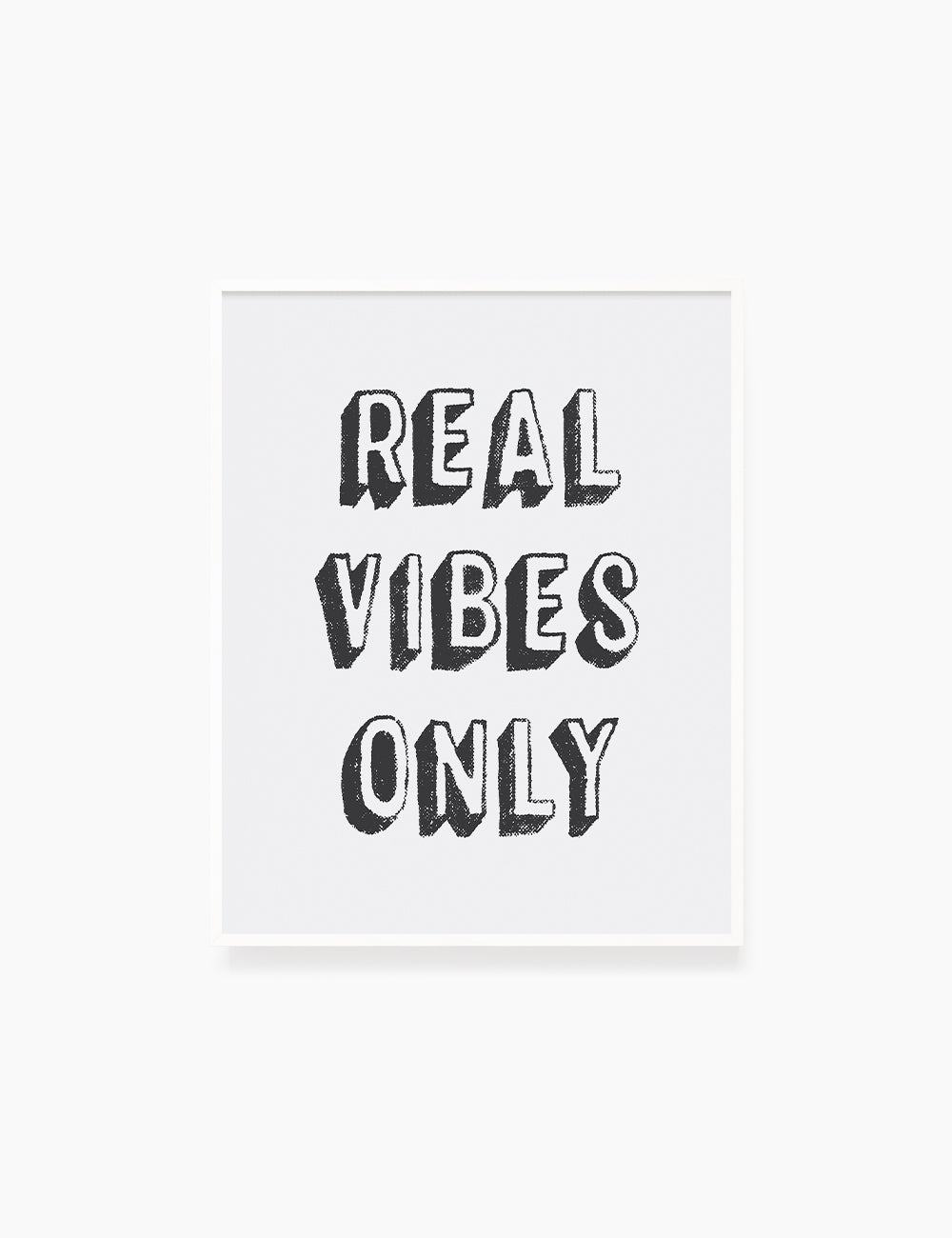 REAL VIBES ONLY. Authenticity Quote. Printable Poster. Printable Wall Art Quote. - PAPER MOON Art & Design