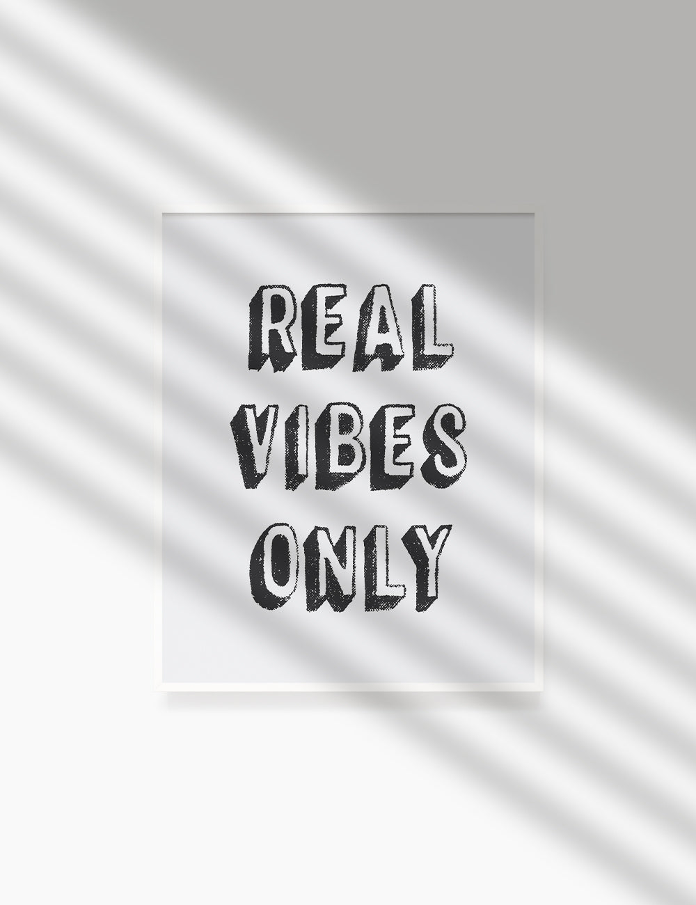 REAL VIBES ONLY. Authenticity Quote. Printable Poster. Printable Wall Art Quote. - PAPER MOON Art & Design