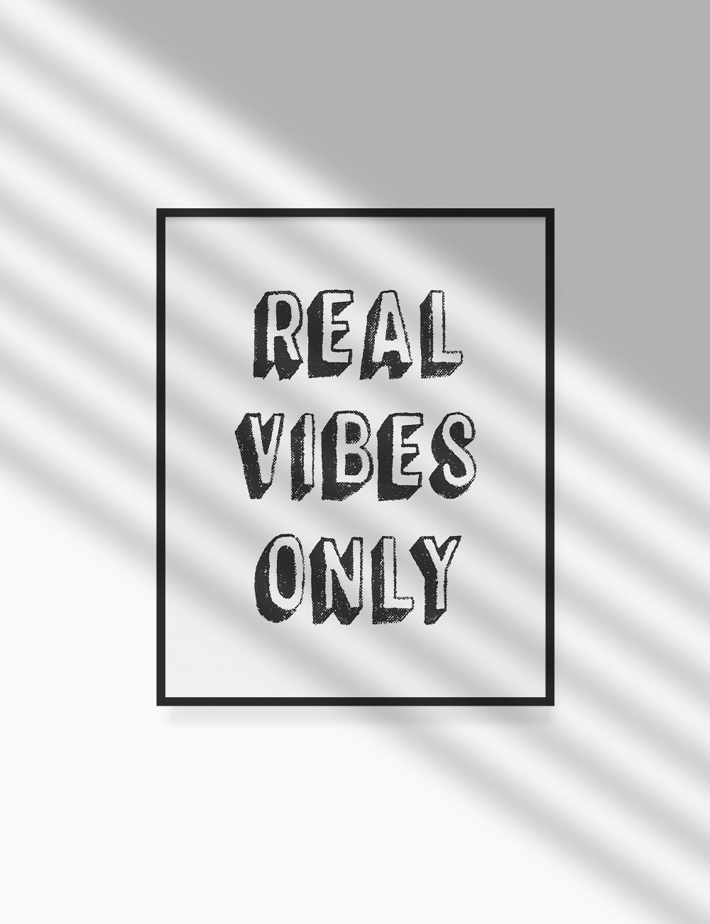 REAL VIBES ONLY. Authenticity Quote. Printable Poster. Printable Wall Art Quote. - PAPER MOON Art & Design