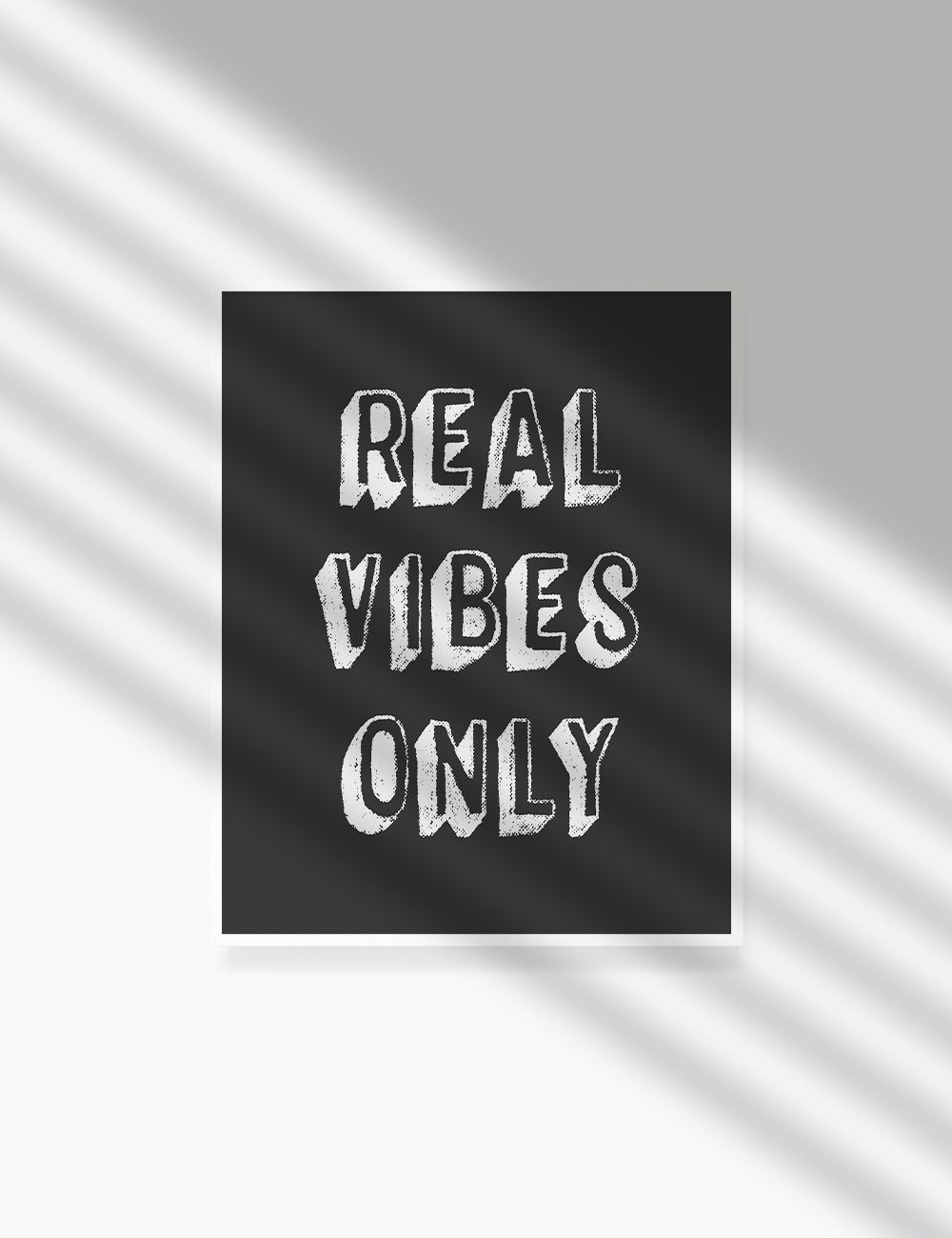 REAL VIBES ONLY. Authenticity Quote. Printable Poster. Printable Wall Art Quote. - PAPER MOON Art & Design