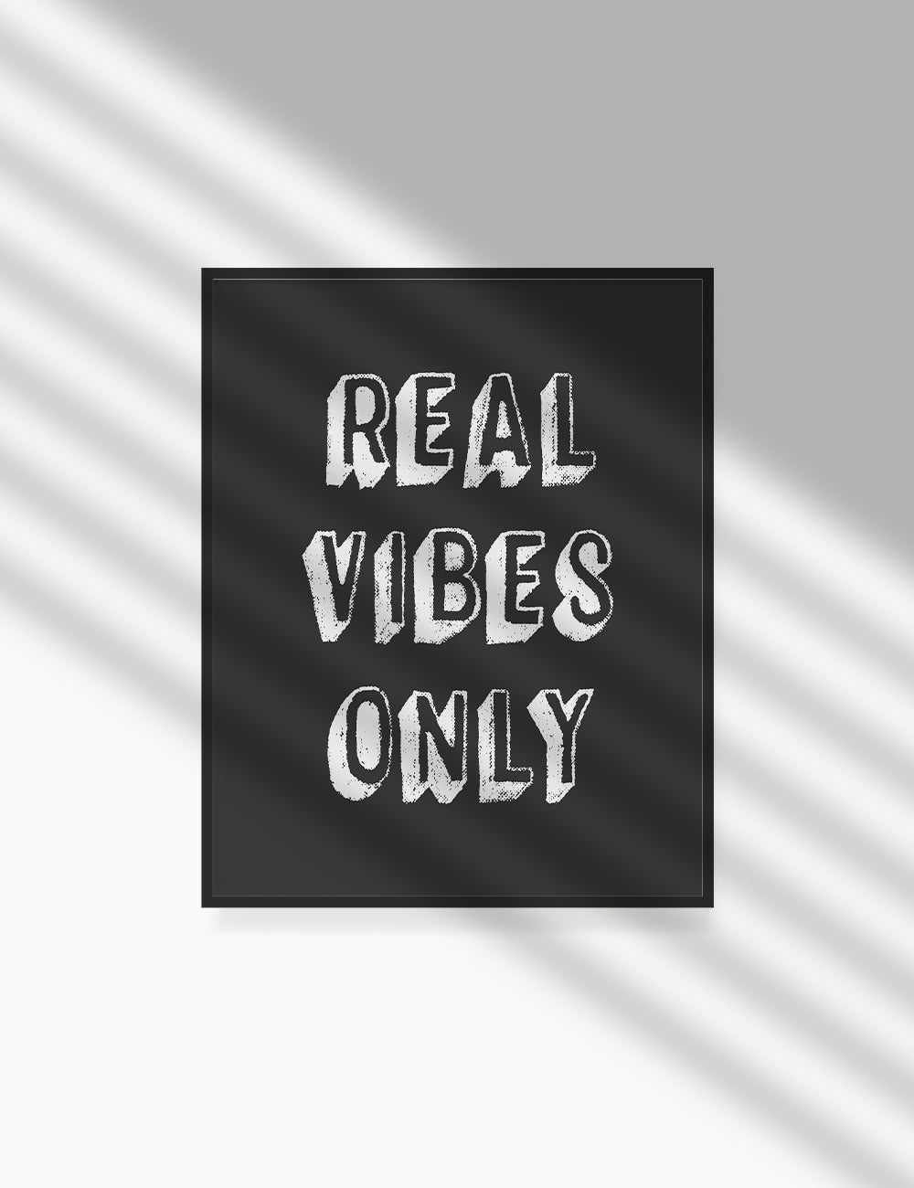 REAL VIBES ONLY. Authenticity Quote. Printable Poster. Printable Wall Art Quote. - PAPER MOON Art & Design