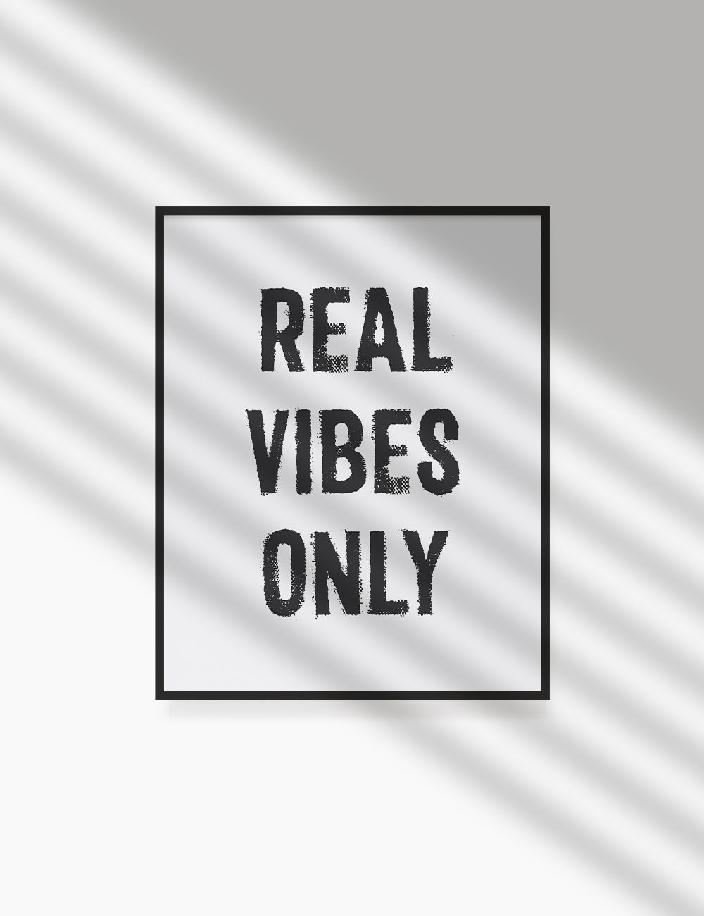 REAL VIBES ONLY. Authenticity Quote. Printable Poster. Printable Wall Art Quote. - PAPER MOON Art & Design