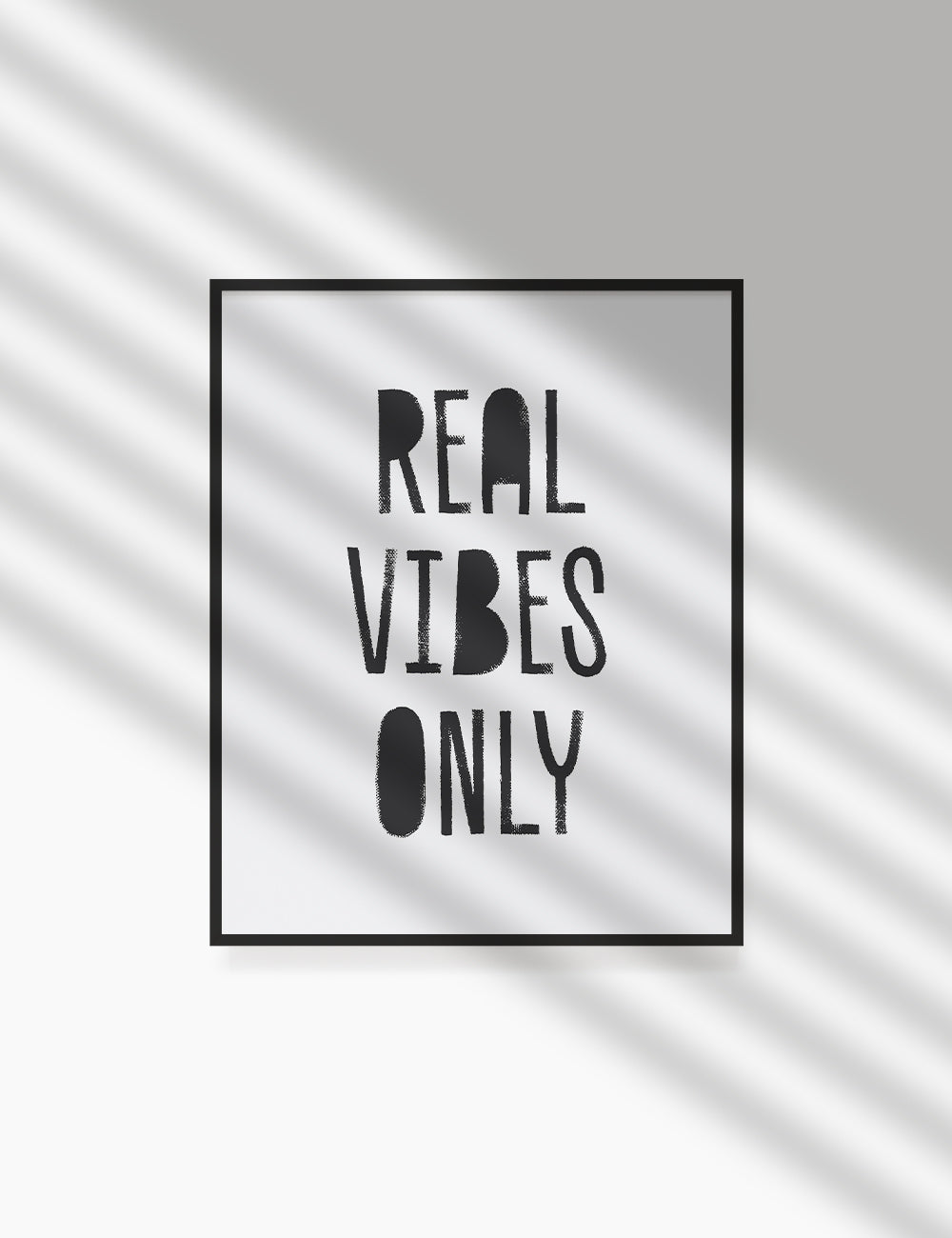 REAL VIBES ONLY. Authenticity Quote. Printable Poster. Printable Wall Art Quote. - PAPER MOON Art & Design