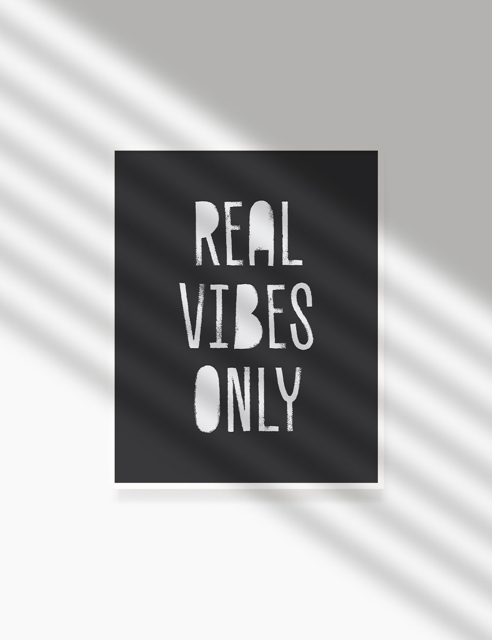REAL VIBES ONLY. Authenticity Quote. Printable Poster. Printable Wall Art Quote. - PAPER MOON Art & Design