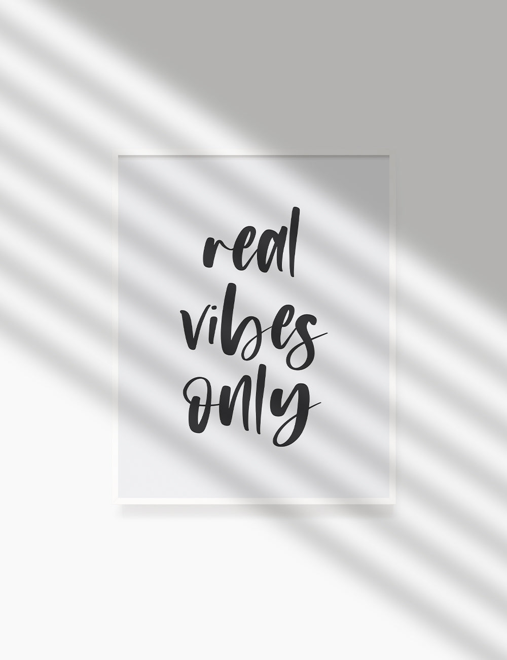 REAL VIBES ONLY. Authenticity Quote. Printable Poster. Printable Wall Art Quote. - PAPER MOON Art & Design