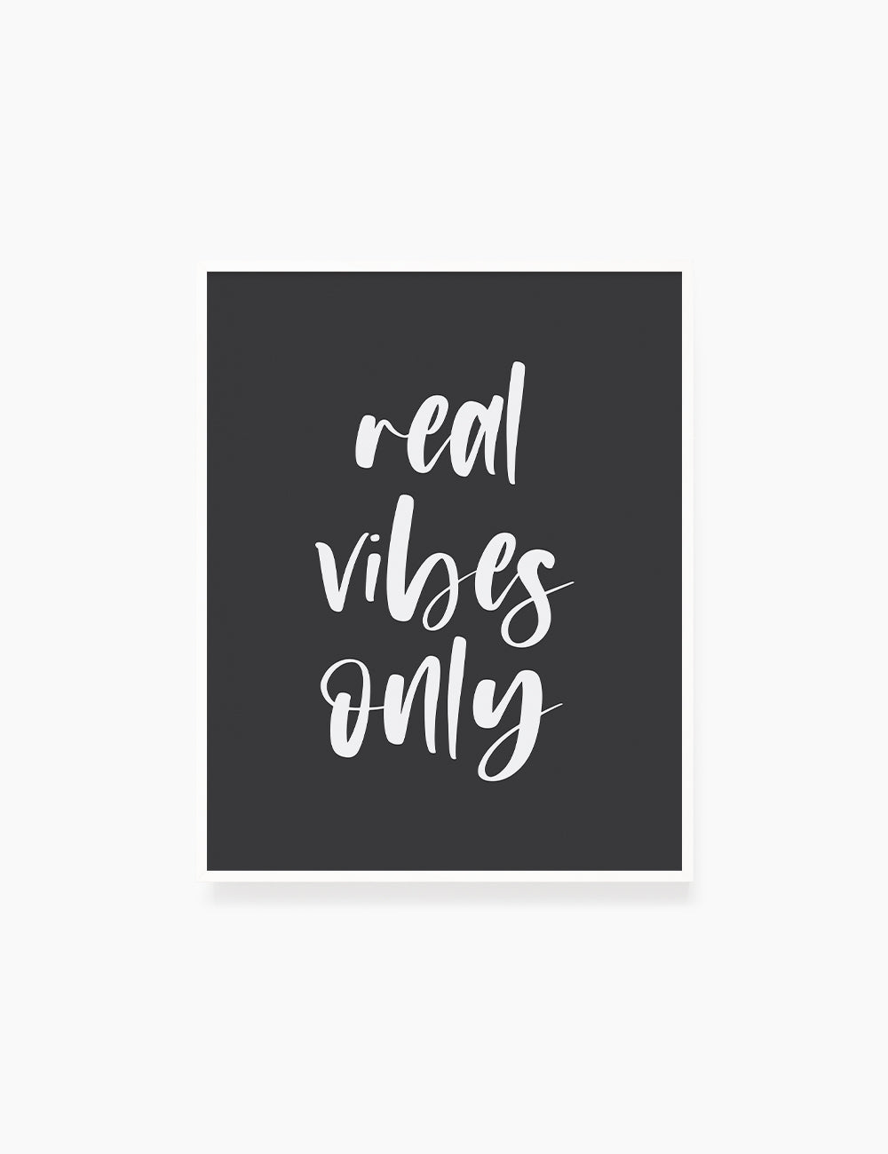 REAL VIBES ONLY. Authenticity Quote. Printable Poster. Printable Wall Art Quote. - PAPER MOON Art & Design