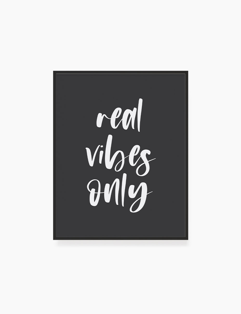 REAL VIBES ONLY. Authenticity Quote. Printable Poster. Printable Wall Art Quote. - PAPER MOON Art & Design