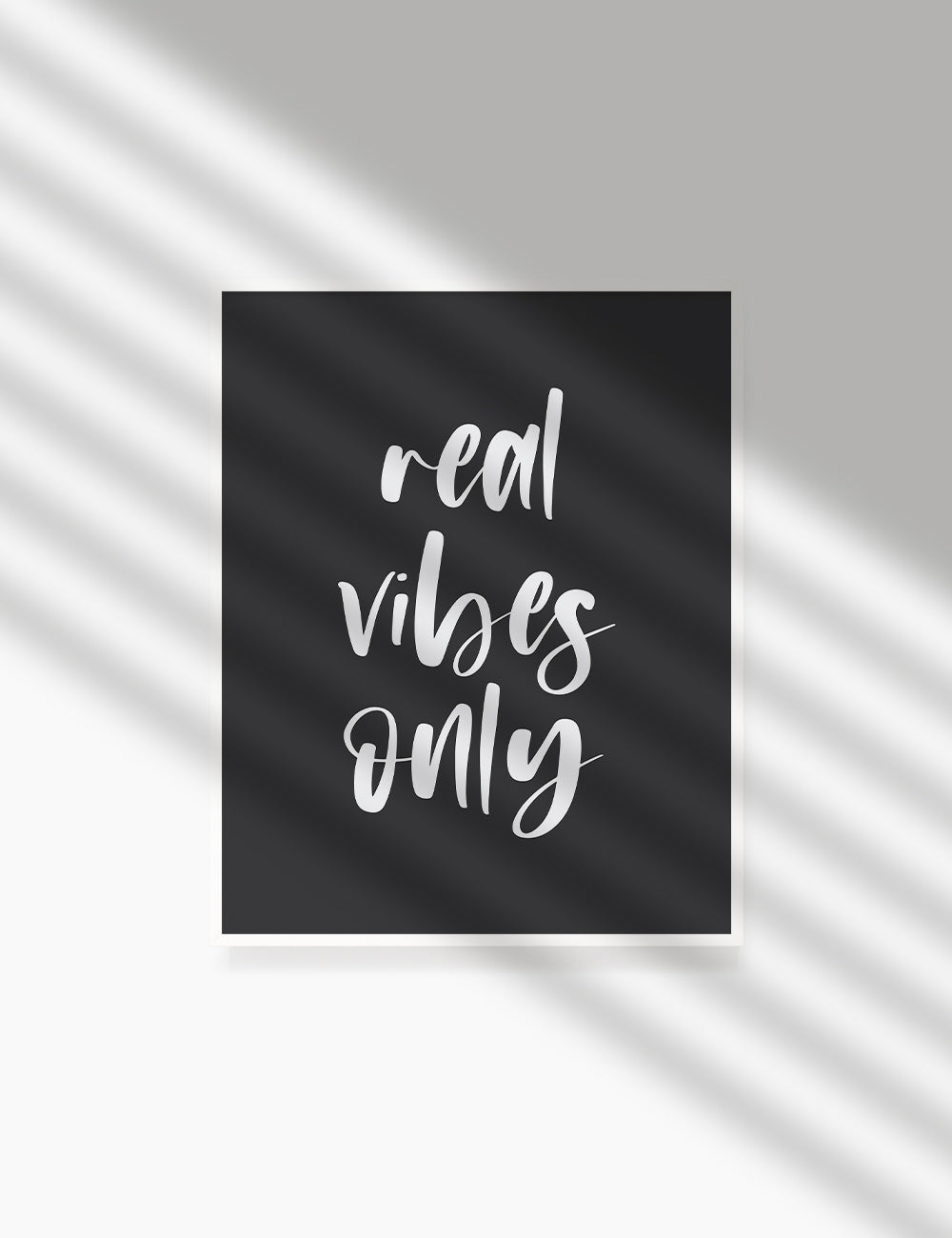 REAL VIBES ONLY. Authenticity Quote. Printable Poster. Printable Wall Art Quote. - PAPER MOON Art & Design