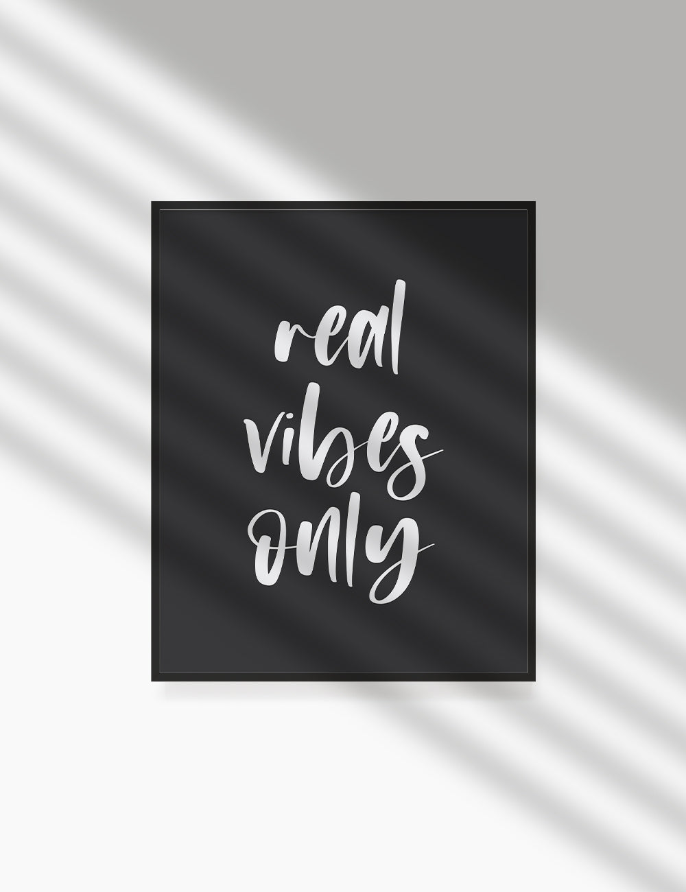 REAL VIBES ONLY. Authenticity Quote. Printable Poster. Printable Wall Art Quote. - PAPER MOON Art & Design