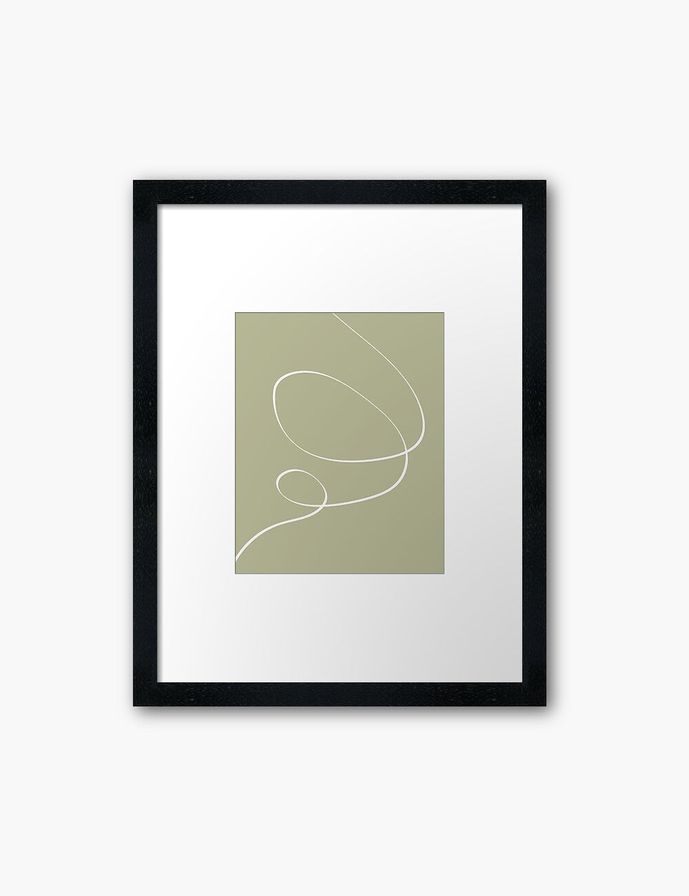 MINIMAL LINE ART. Abstract. Boho. Green. Printable Wall Art Illustration. - PAPER MOON Art & Design