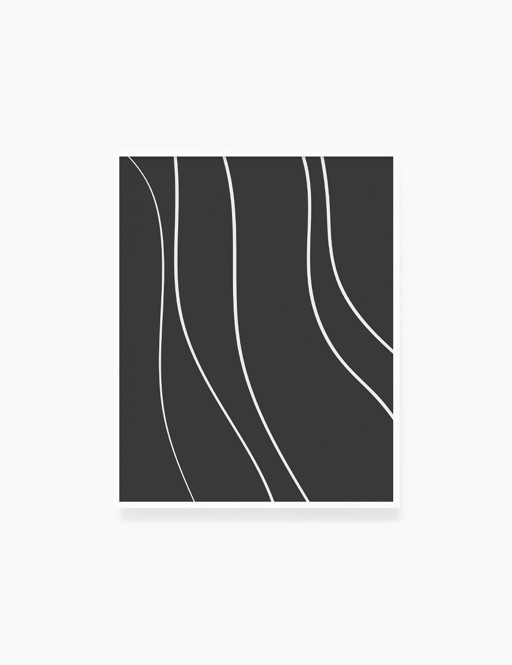 MINIMAL LINE ART. Abstract Waves. Boho. Black and White. Printable Wall Art Illustration. - PAPER MOON Art & Design