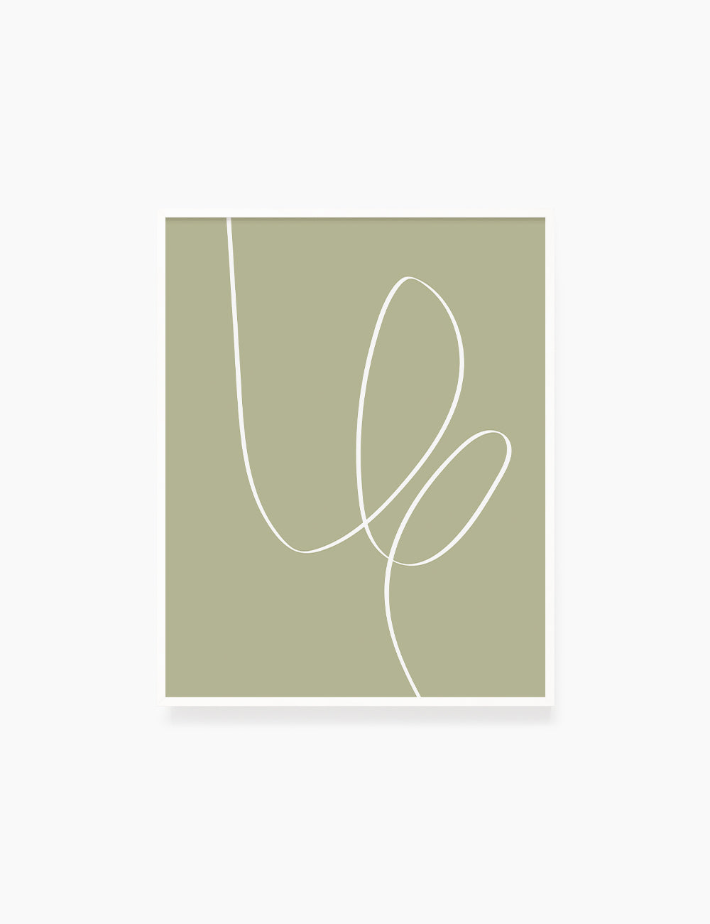 MINIMAL LINE ART. Abstract. Boho. Green. Printable Wall Art Illustration. - PAPER MOON Art & Design