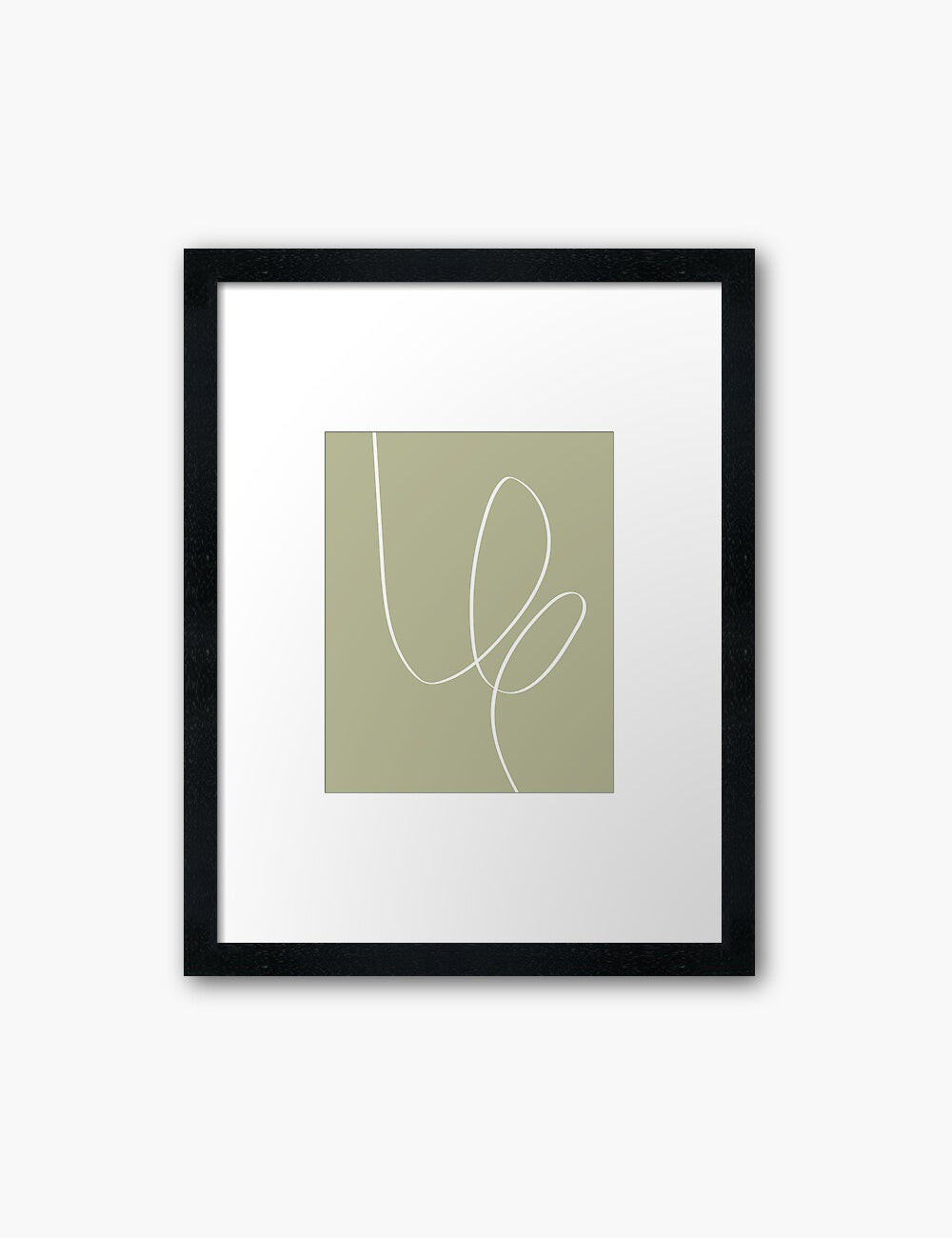 MINIMAL LINE ART. Abstract. Boho. Green. Printable Wall Art Illustration. - PAPER MOON Art & Design