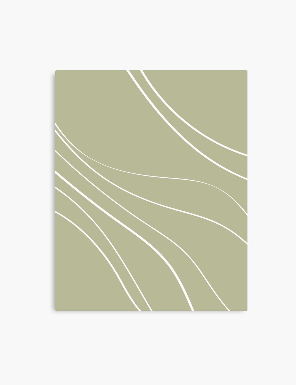 MINIMAL LINE ART. Abstract Waves. Boho. Green. Printable Wall Art Illustration. - PAPER MOON Art & Design
