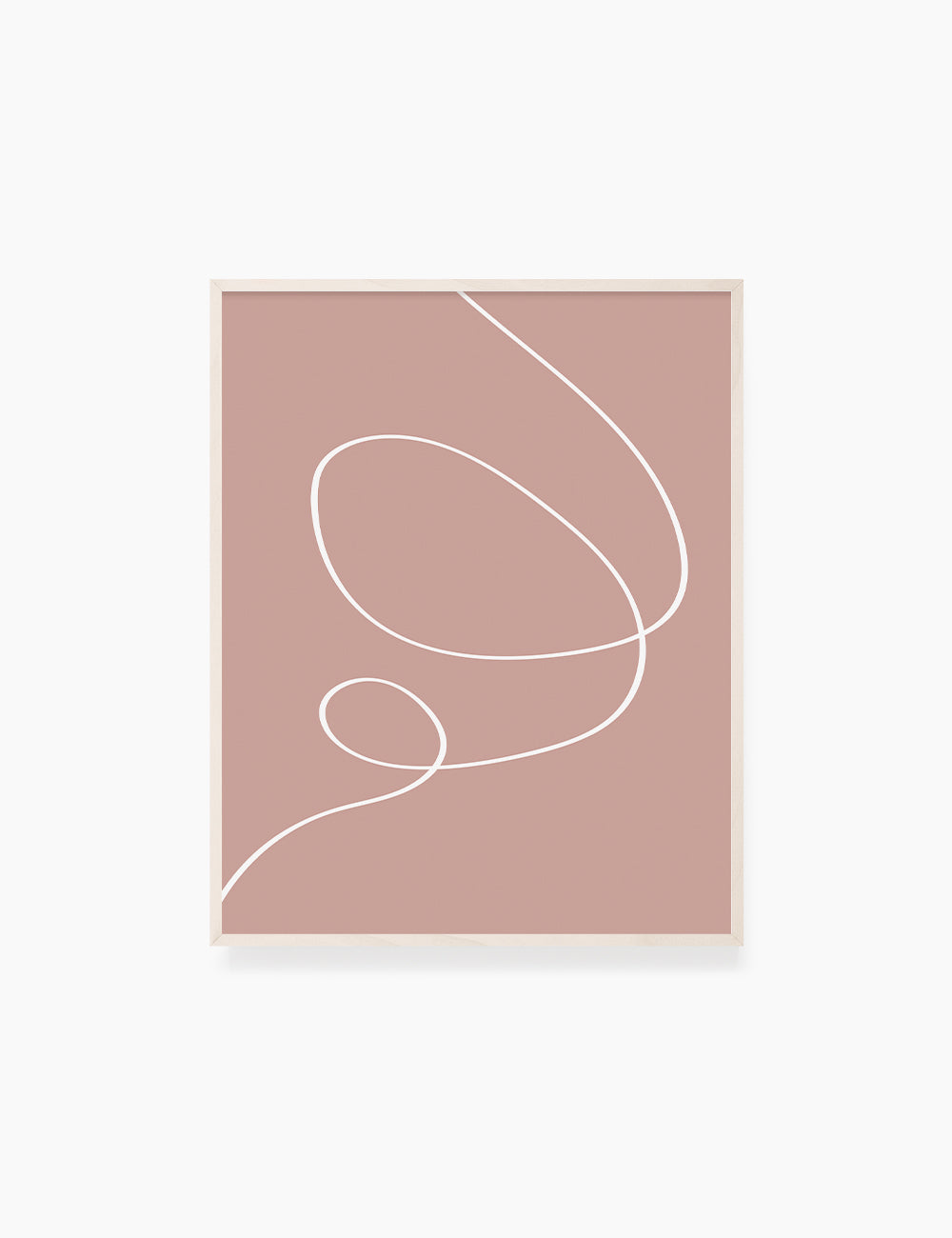MINIMAL LINE ART. Abstract. Boho. Blush. Rose. Pale Red. Printable Wall Art Illustration. - PAPER MOON Art & Design