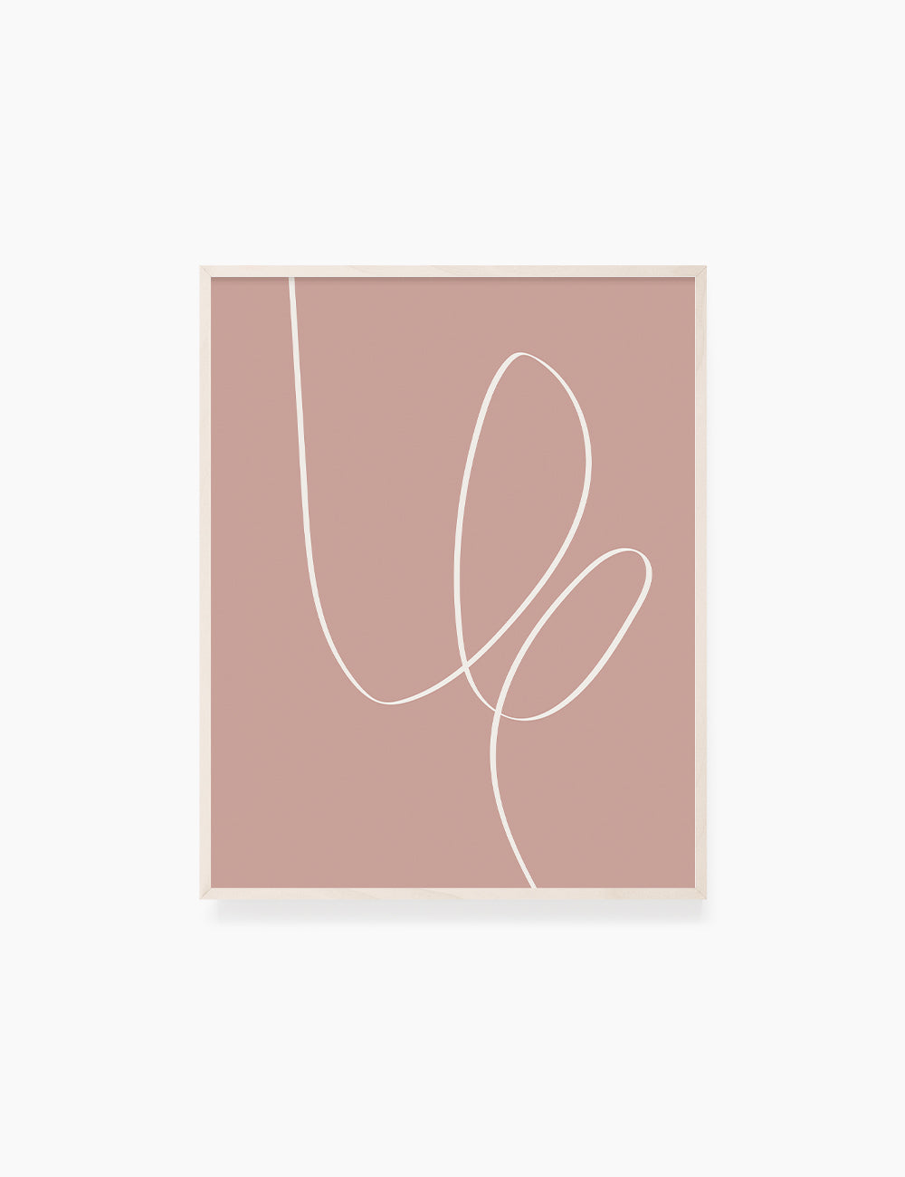 MINIMAL LINE ART. Abstract. Boho. Blush. Rose. Pale Red. Printable Wall Art Illustration. - PAPER MOON Art & Design