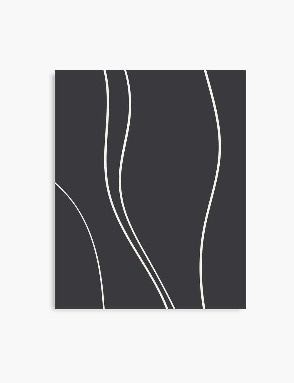 MINIMAL LINE ART. Abstract Waves. Boho. Black and White. Printable Wall Art Illustration. - PAPER MOON Art & Design