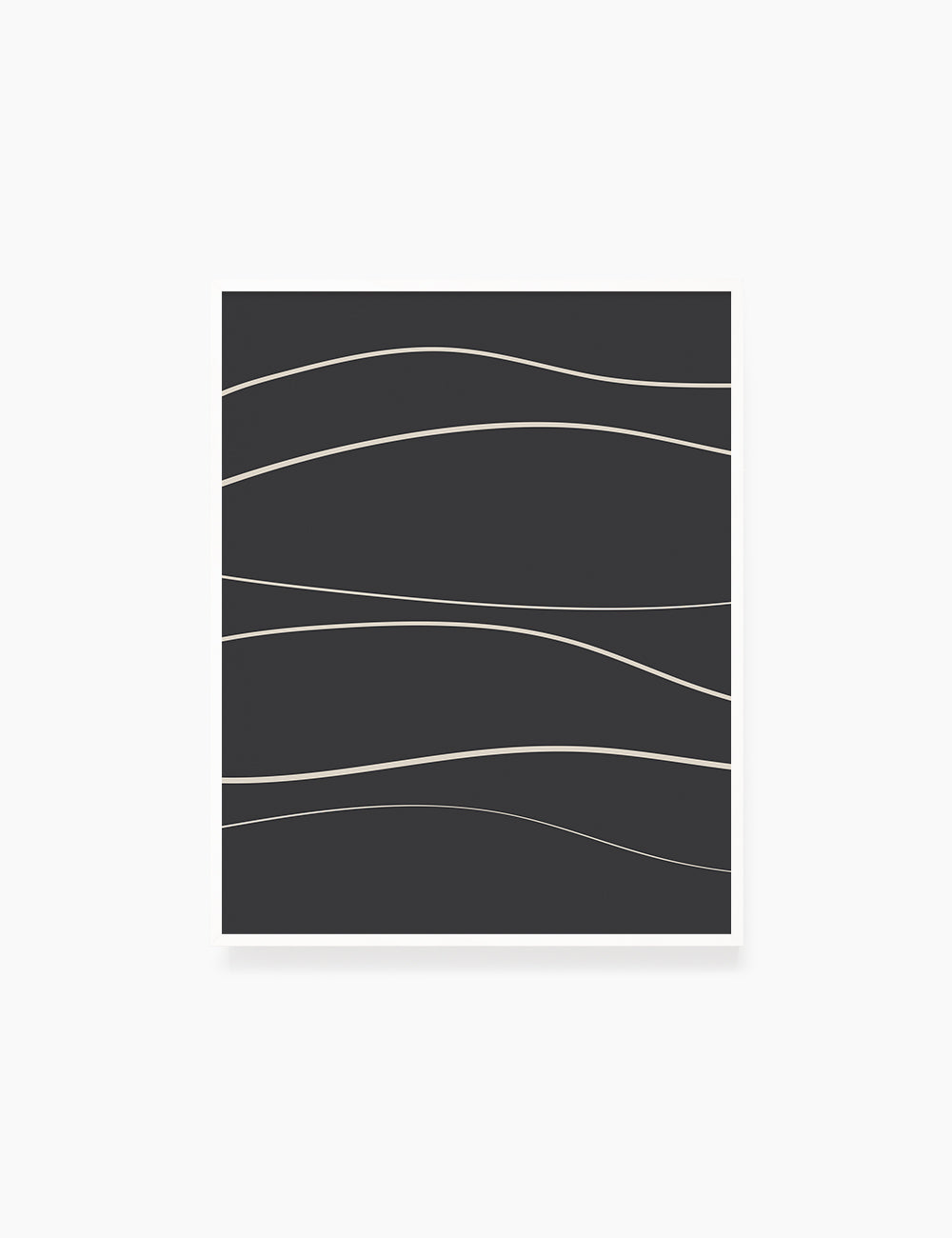 MINIMAL LINE ART. Abstract Waves. Boho. Black and White. Printable Wall Art Illustration. - PAPER MOON Art & Design