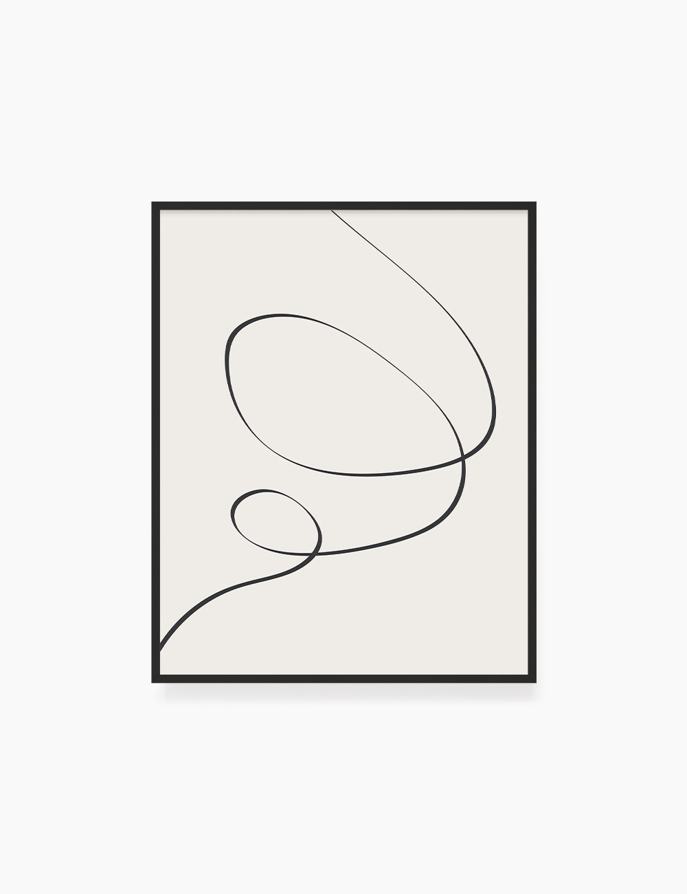 abstract swirls line drawing