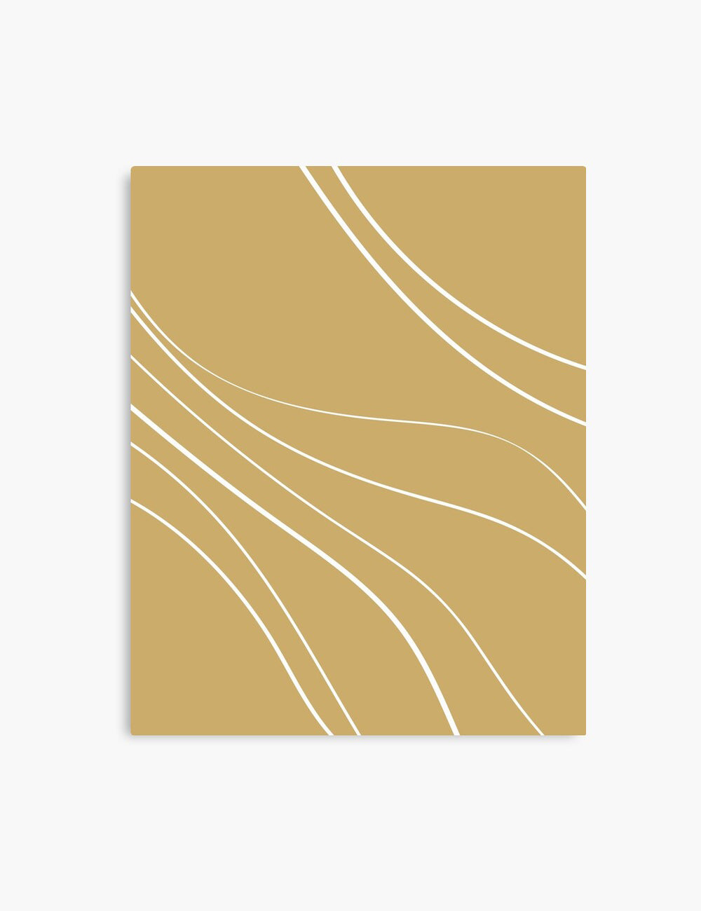 MINIMAL LINE ART. Abstract Waves. Boho. Yellow Gold. Printable Wall Art Illustration. - PAPER MOON Art & Design