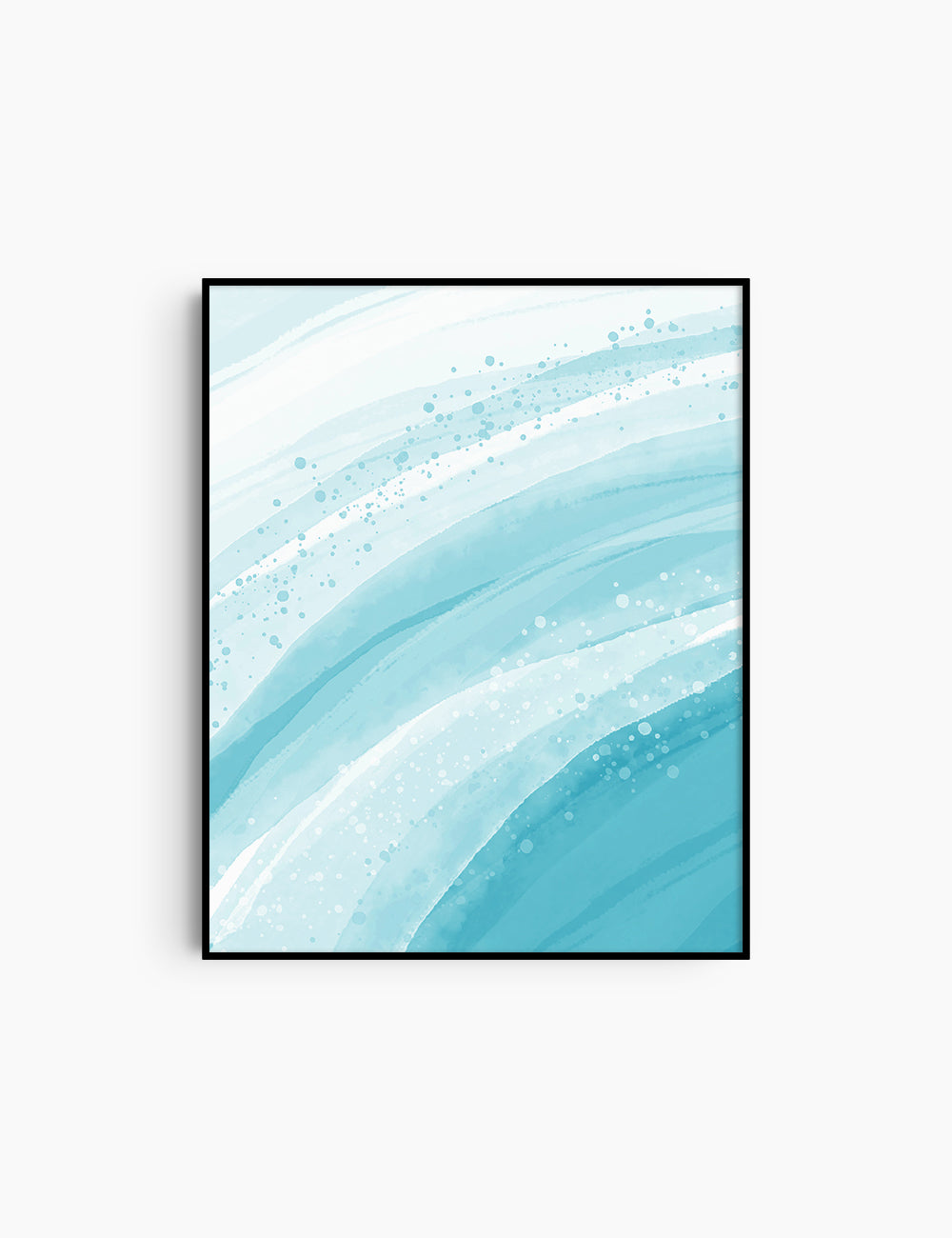 WATERCOLOR ABSTRACT. Bright Blue Aesthetic. Abstract Watercolor Painting. Printable Wall Art. - PAPER MOON Art & Design