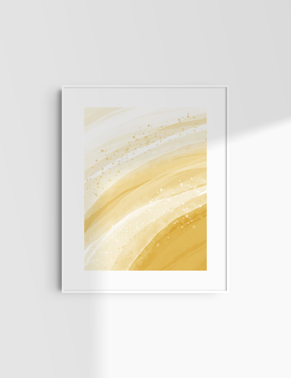 WATERCOLOR ABSTRACT. Yellow Aesthetic. Abstract Watercolor Painting. Printable Wall Art. - PAPER MOON Art & Design