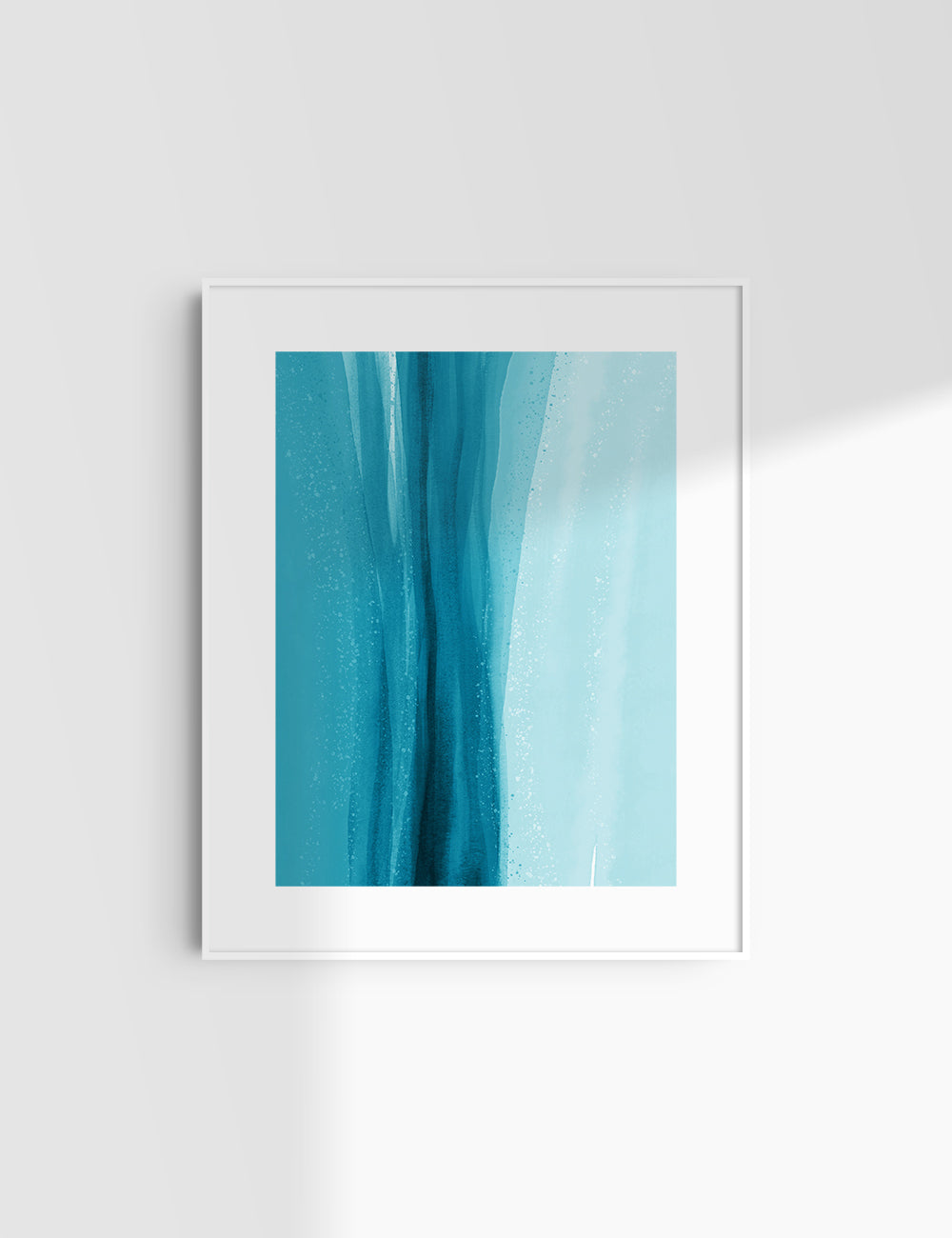 WATERCOLOR ABSTRACT. Bright Blue Aesthetic. Abstract Watercolor Painting. Printable Wall Art. - PAPER MOON Art & Design