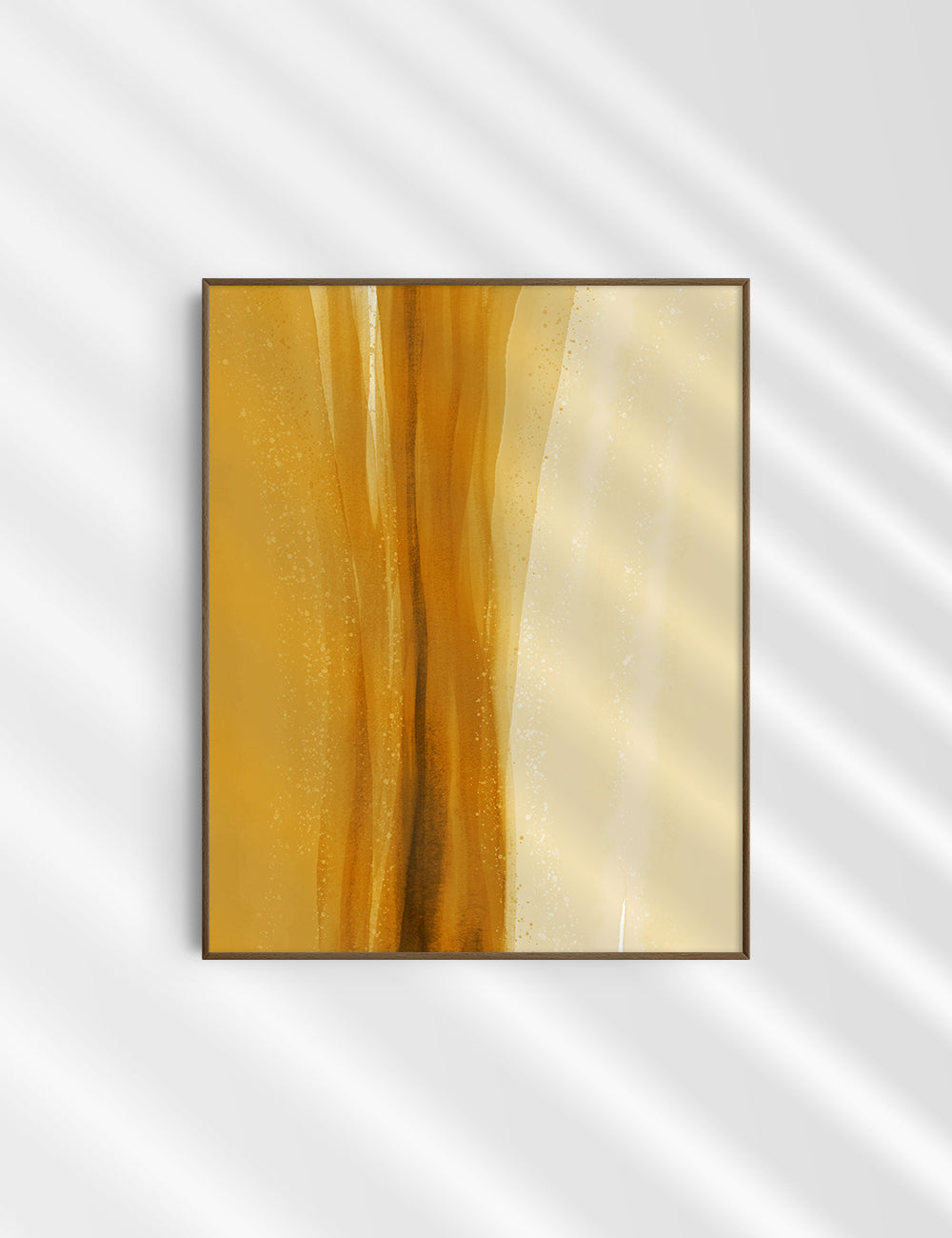 WATERCOLOR ABSTRACT. Yellow Gold Aesthetic. Abstract Watercolor Painting. Printable Wall Art. - PAPER MOON Art & Design