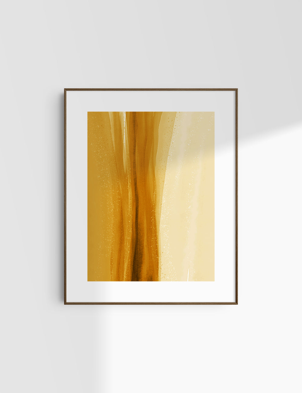 WATERCOLOR ABSTRACT. Yellow Gold Aesthetic. Abstract Watercolor Painting. Printable Wall Art. - PAPER MOON Art & Design