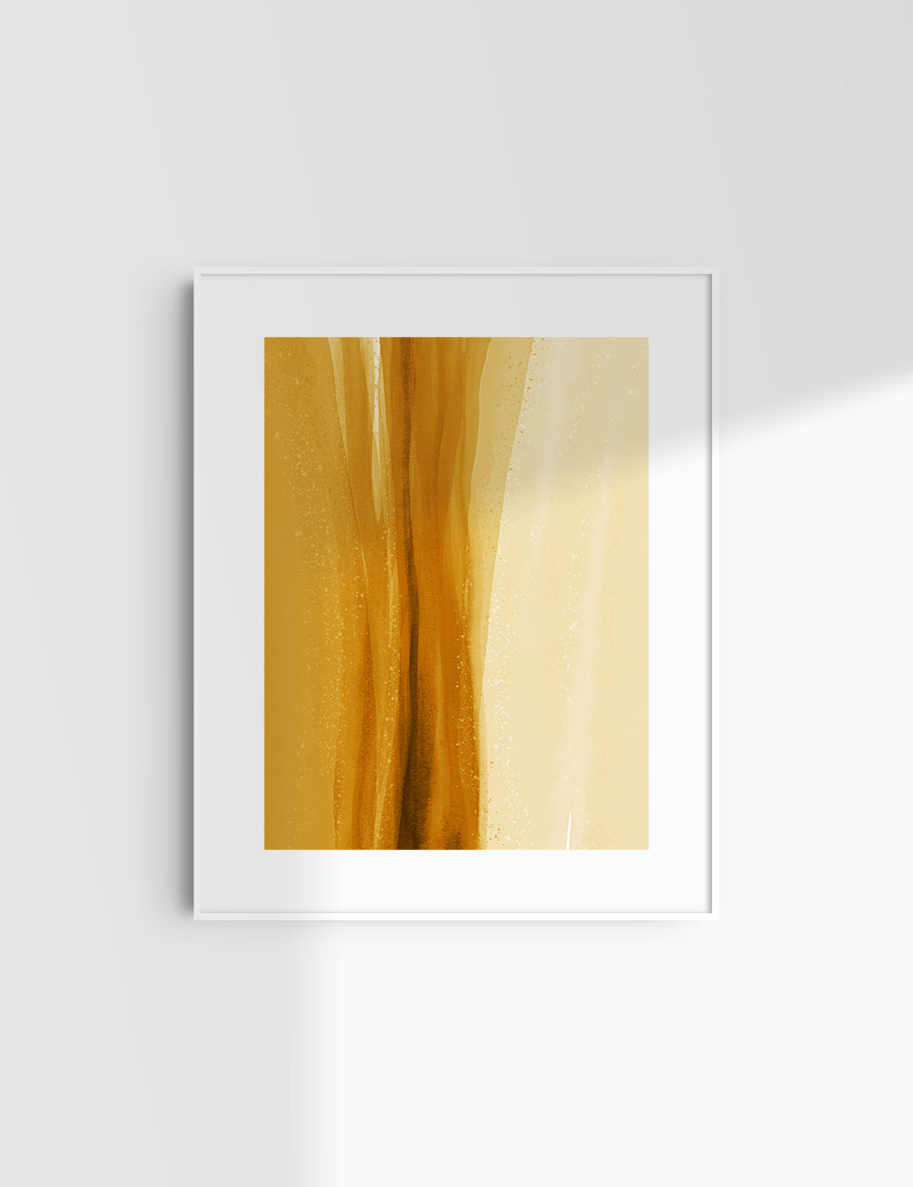 WATERCOLOR ABSTRACT. Yellow Gold Aesthetic. Abstract Watercolor Painting. Printable Wall Art. - PAPER MOON Art & Design
