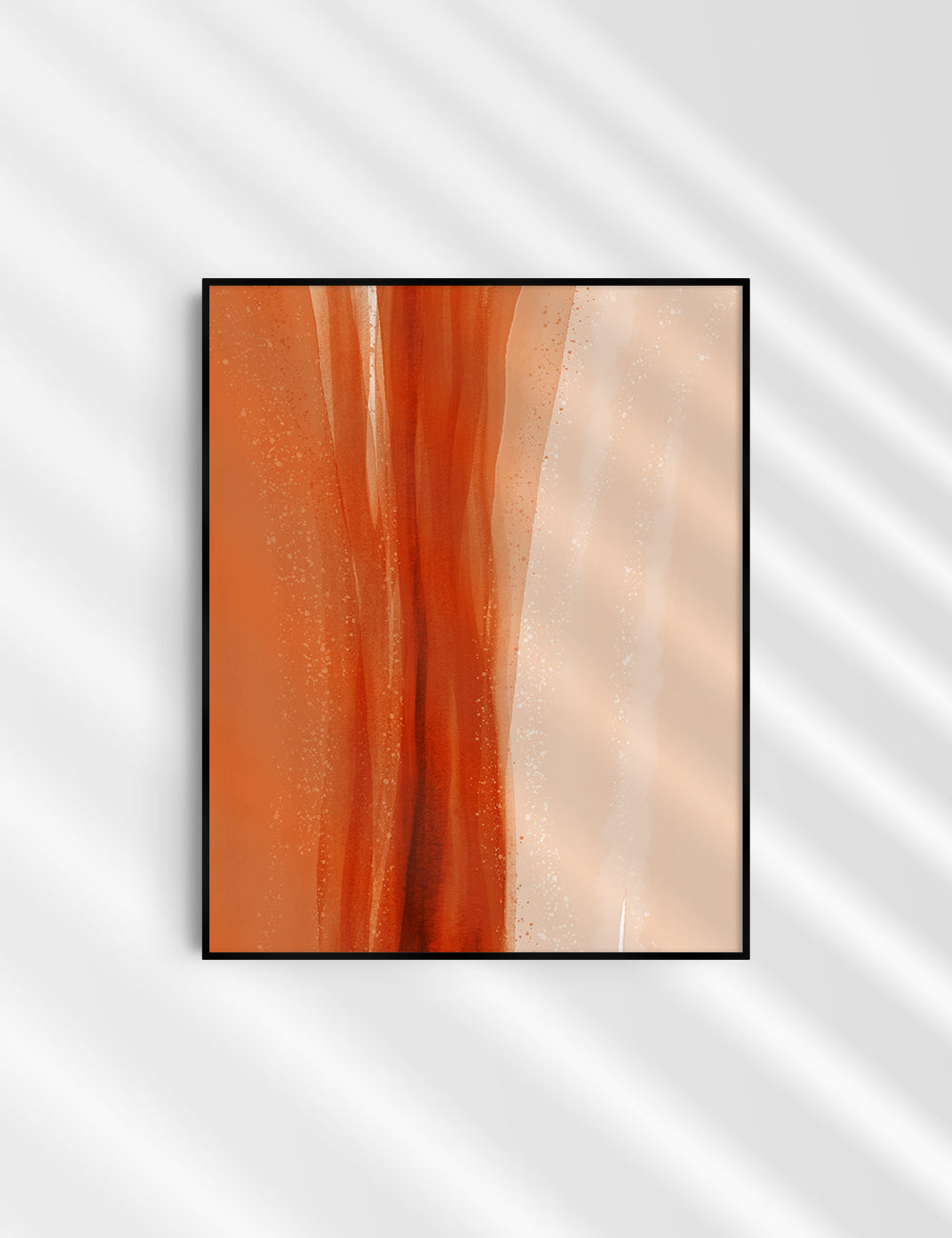 WATERCOLOR ABSTRACT. Burnt Orange Aesthetic. Abstract Watercolor Painting. Printable Wall Art. - PAPER MOON Art & Design