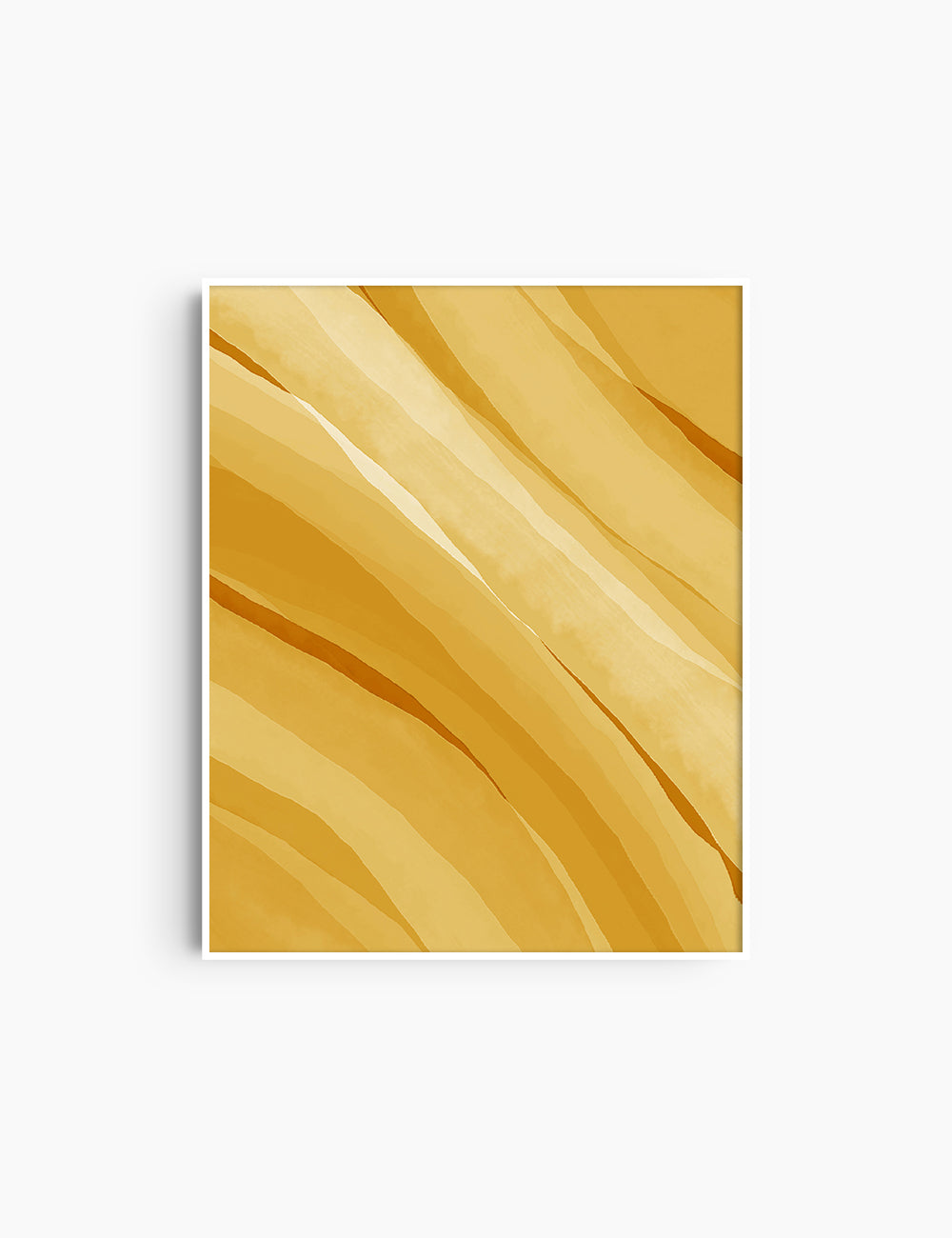 YELLOW GOLD WATERCOLOR ABSTRACT. Aesthetic. Minimalist. Abstract Watercolor Painting. Printable Wall Art. - PAPER MOON Art & Design