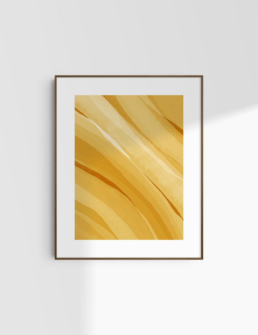 YELLOW GOLD WATERCOLOR ABSTRACT. Aesthetic. Minimalist. Abstract Watercolor Painting. Printable Wall Art. - PAPER MOON Art & Design