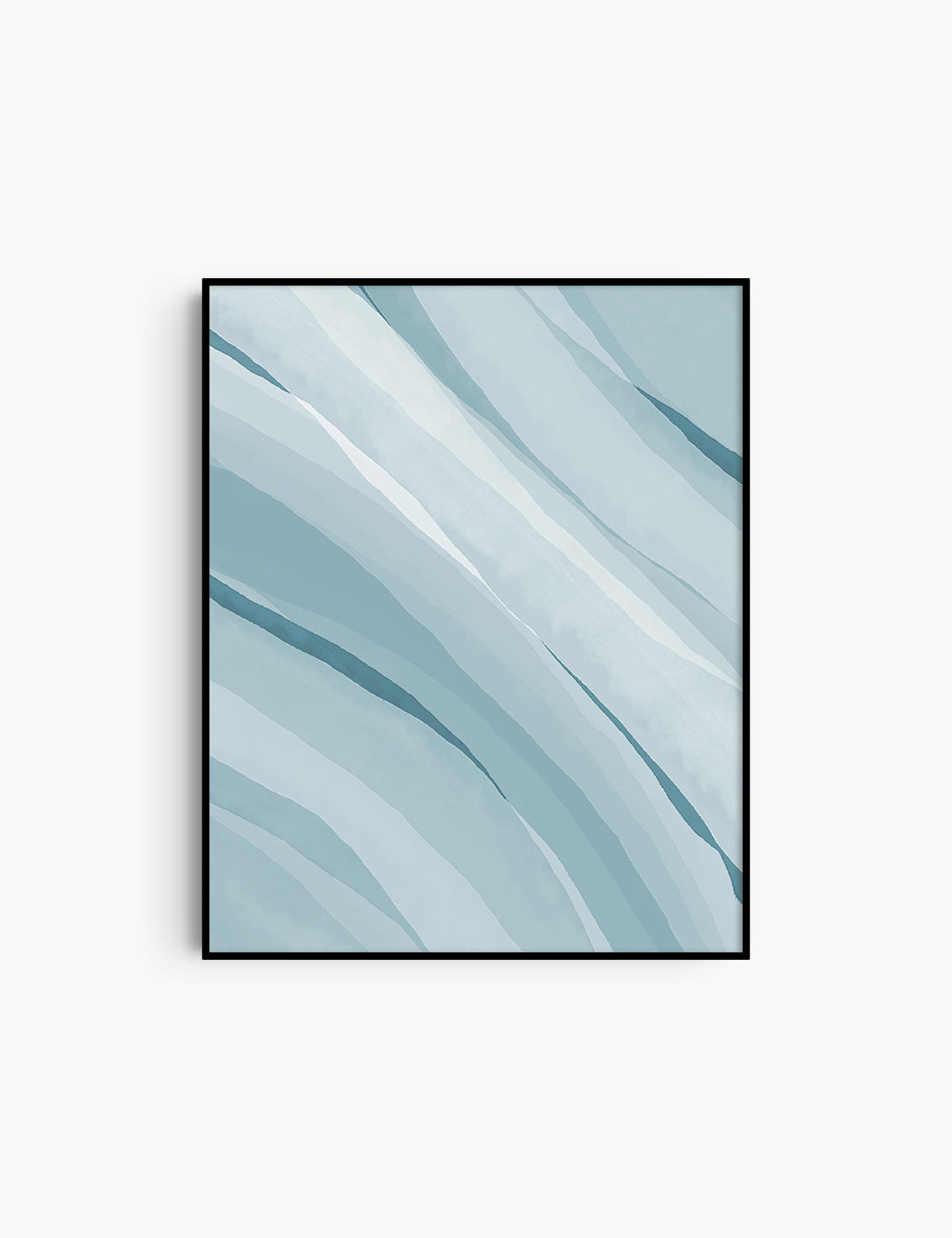 LIGHT BLUE WATERCOLOR ABSTRACT. Aesthetic. Minimalist. Abstract Watercolor Painting. Printable Wall Art. - PAPER MOON Art & Design