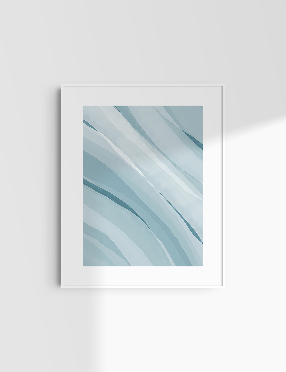 LIGHT BLUE WATERCOLOR ABSTRACT. Aesthetic. Minimalist. Abstract Watercolor Painting. Printable Wall Art. - PAPER MOON Art & Design