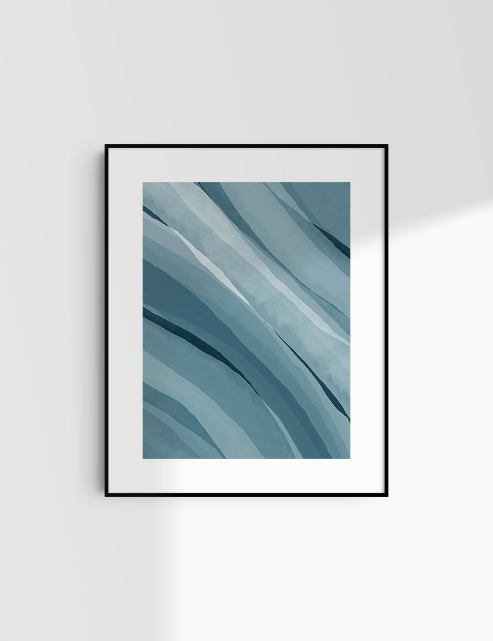 BLUE WATERCOLOR ABSTRACT. Aesthetic. Minimalist. Abstract Watercolor Painting. Printable Wall Art. - PAPER MOON Art & Design