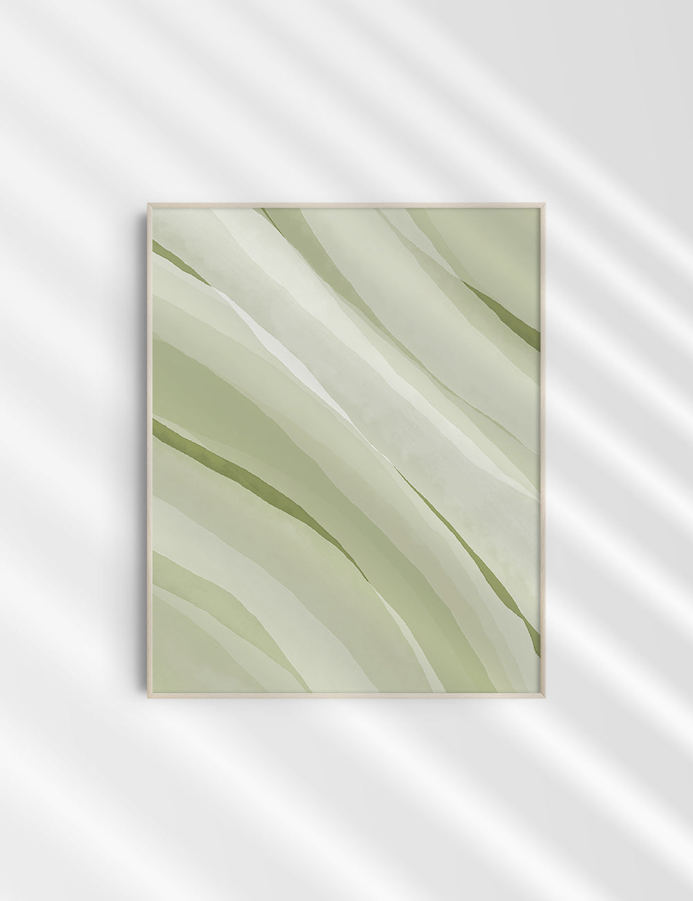 LIGHT GREEN WATERCOLOR ABSTRACT. Aesthetic. Minimalist. Abstract Watercolor Painting. Printable Wall Art. - PAPER MOON Art & Design