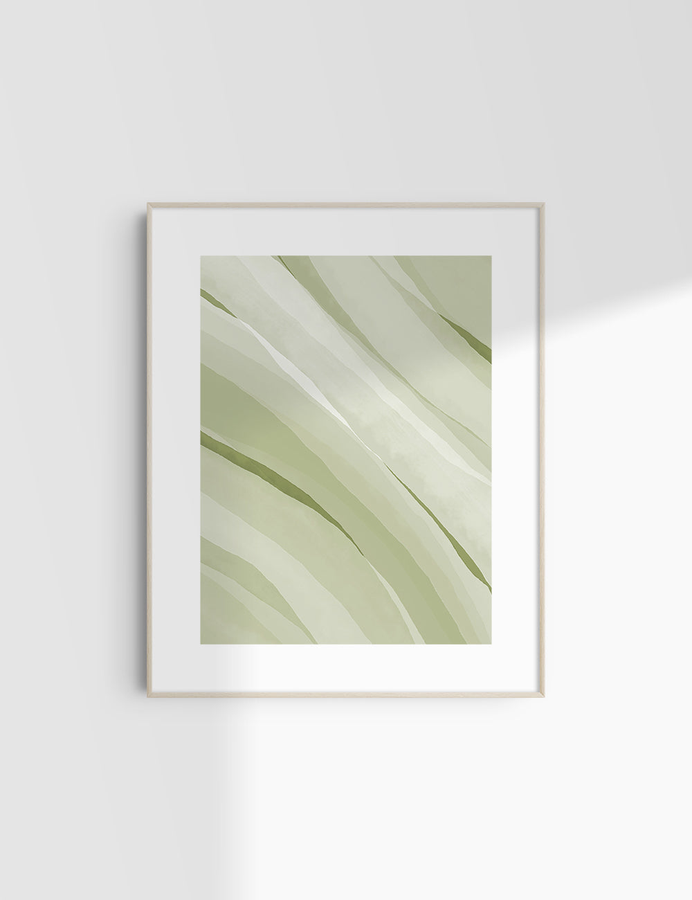 LIGHT GREEN WATERCOLOR ABSTRACT. Aesthetic. Minimalist. Abstract Watercolor Painting. Printable Wall Art. - PAPER MOON Art & Design