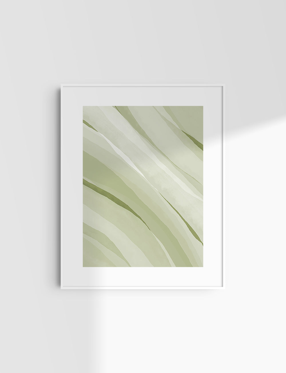 LIGHT GREEN WATERCOLOR ABSTRACT. Aesthetic. Minimalist. Abstract Watercolor Painting. Printable Wall Art. - PAPER MOON Art & Design